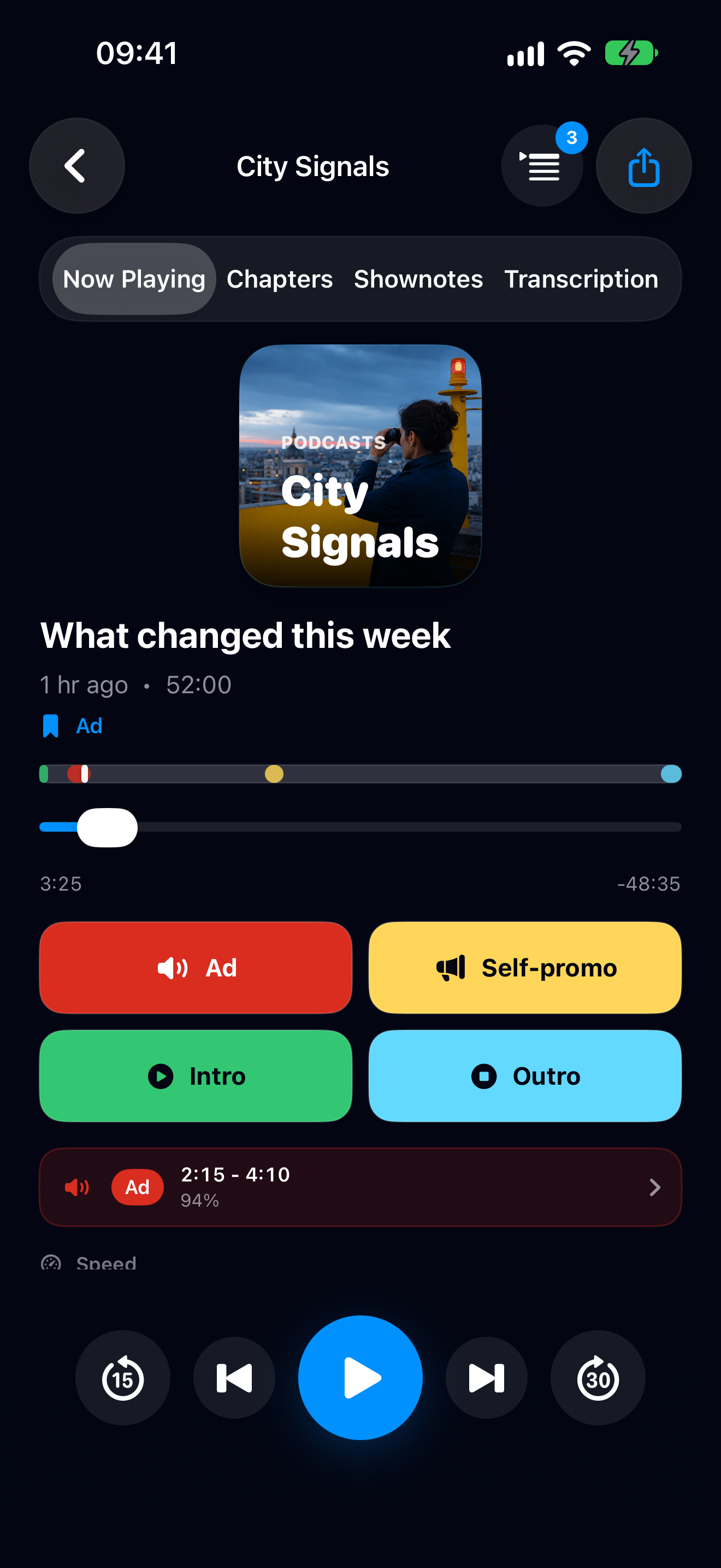 MuteCast iPhone screenshot 1: iphone 6 9 player