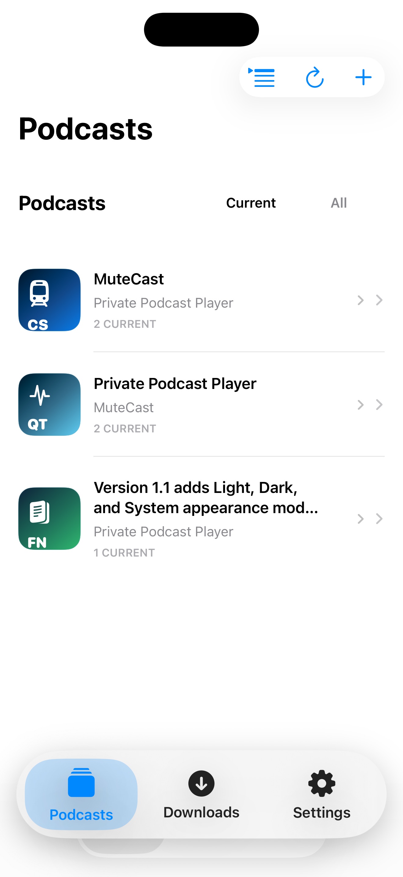 MuteCast ios App Store screenshot 1