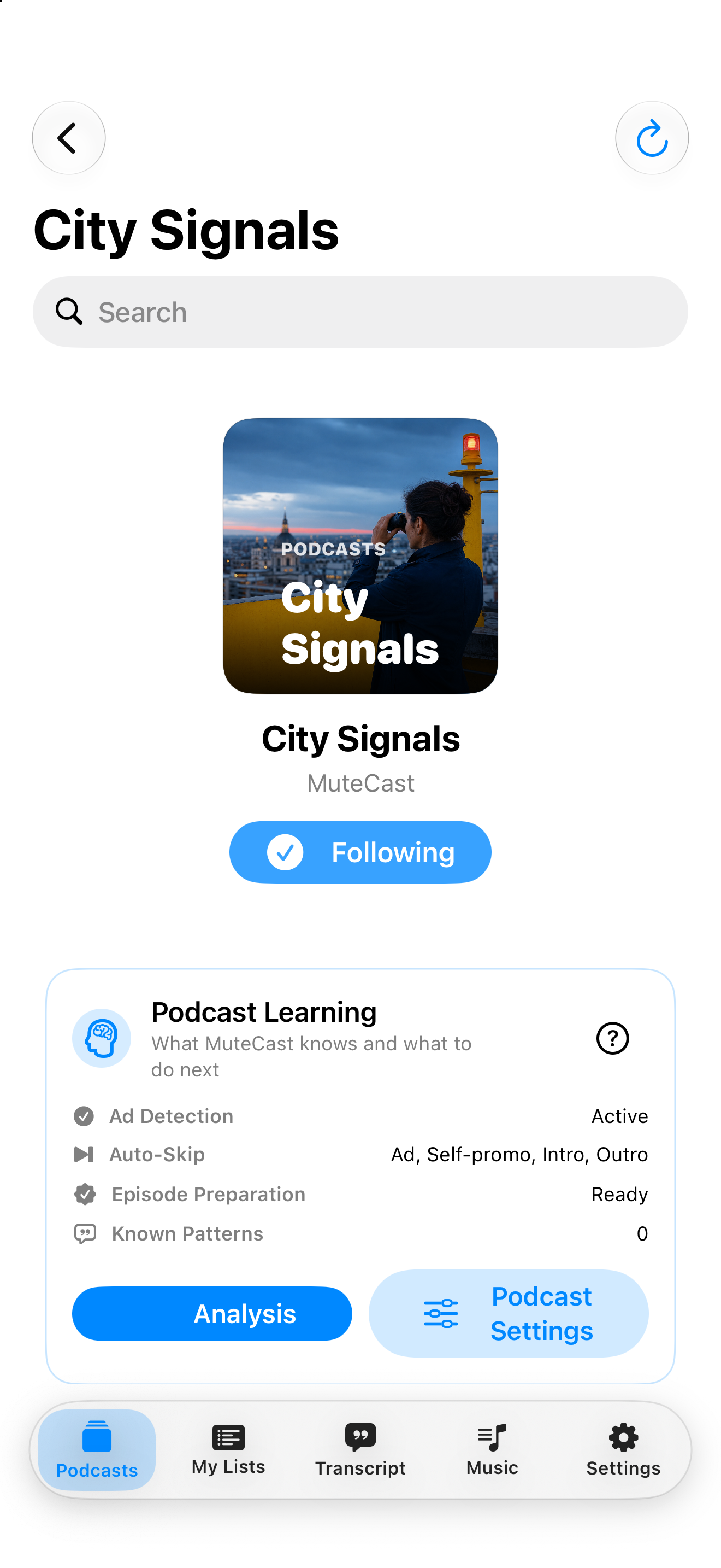 MuteCast iPhone screenshot 2: iphone 6 9 podcast