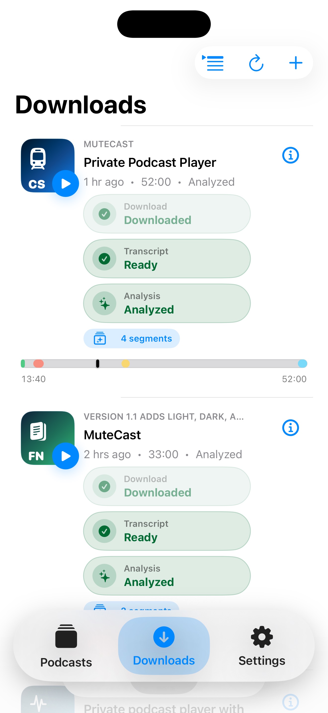 MuteCast ios App Store screenshot 3