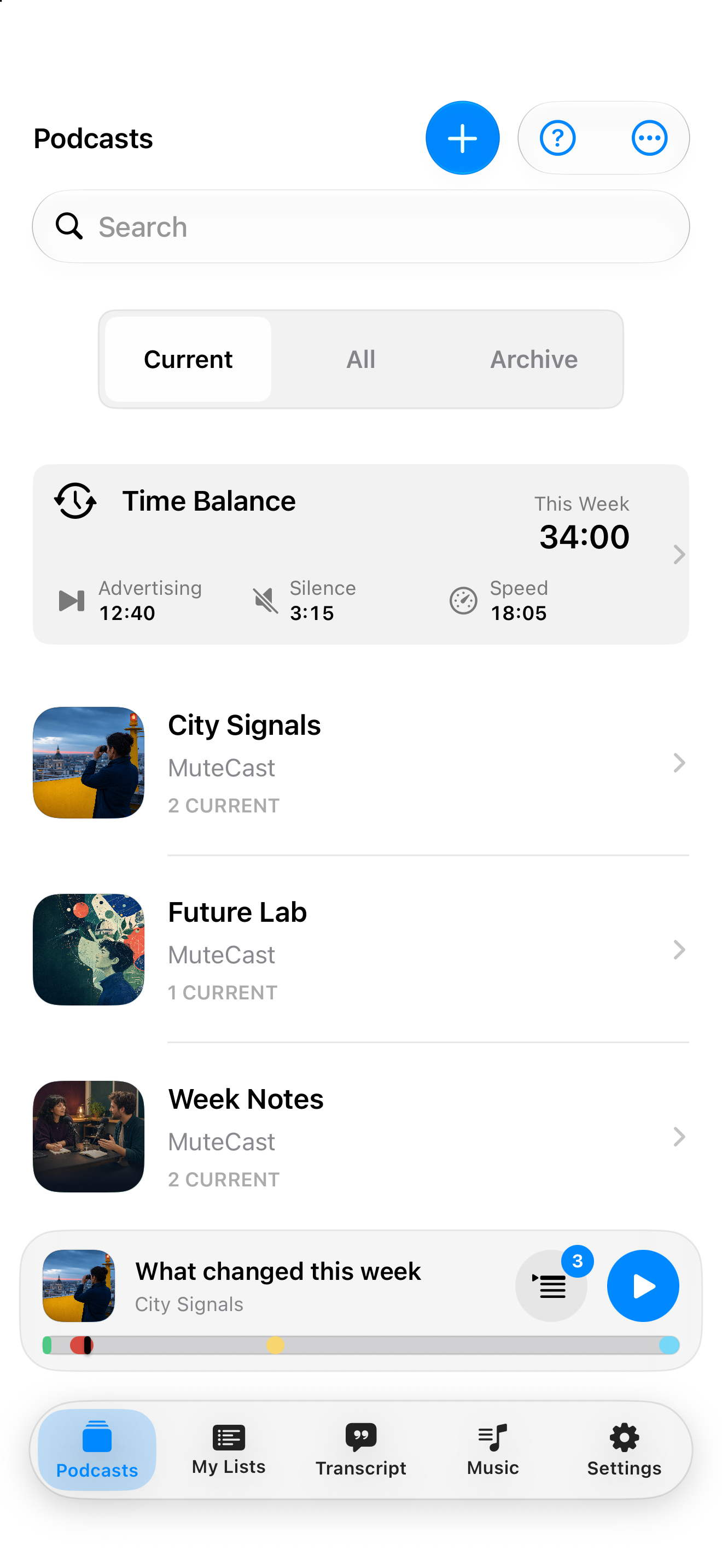 MuteCast iPhone screenshot 4: iphone 6 9 podcasts