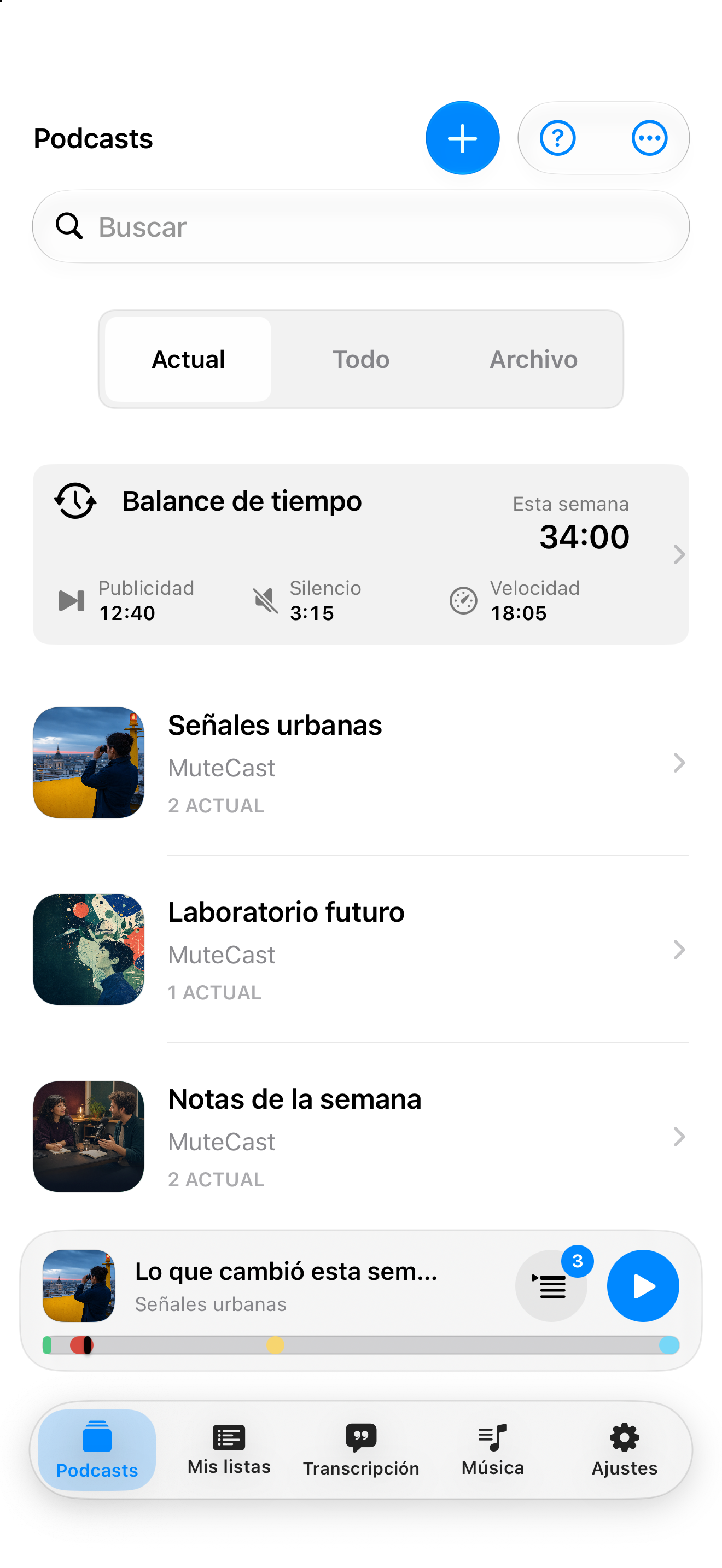 MuteCast iPhone screenshot 4: iphone 6 9 podcasts