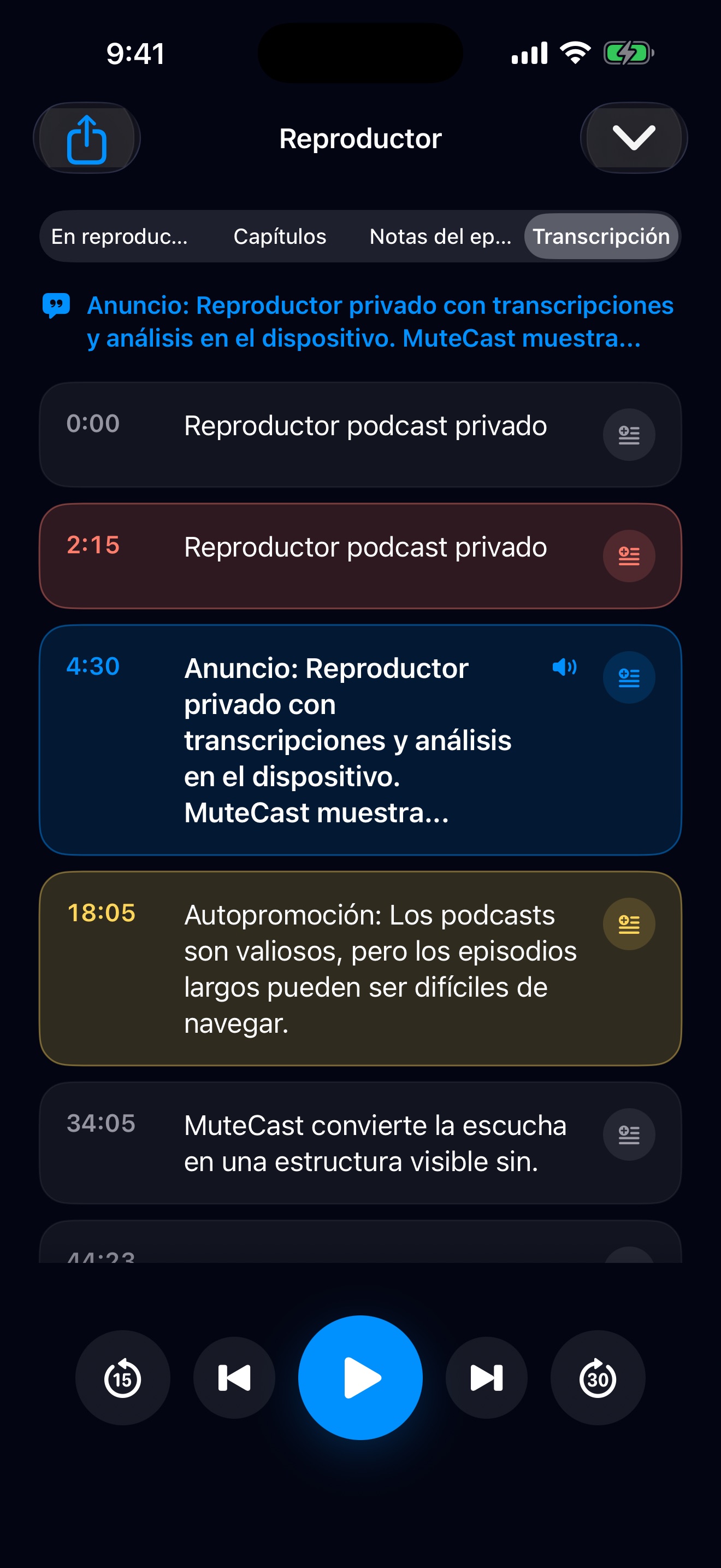 MuteCast ios App Store screenshot 6