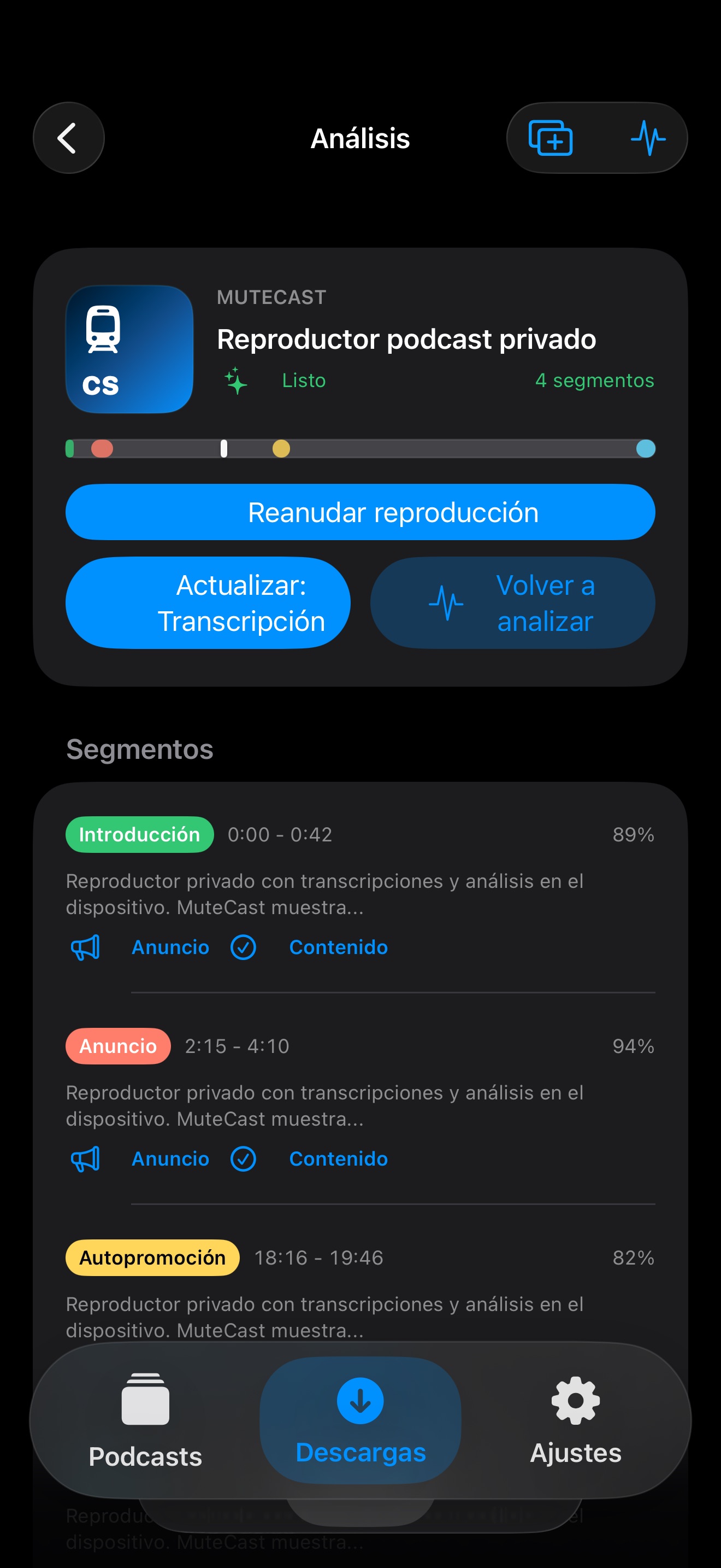 MuteCast ios App Store screenshot 7