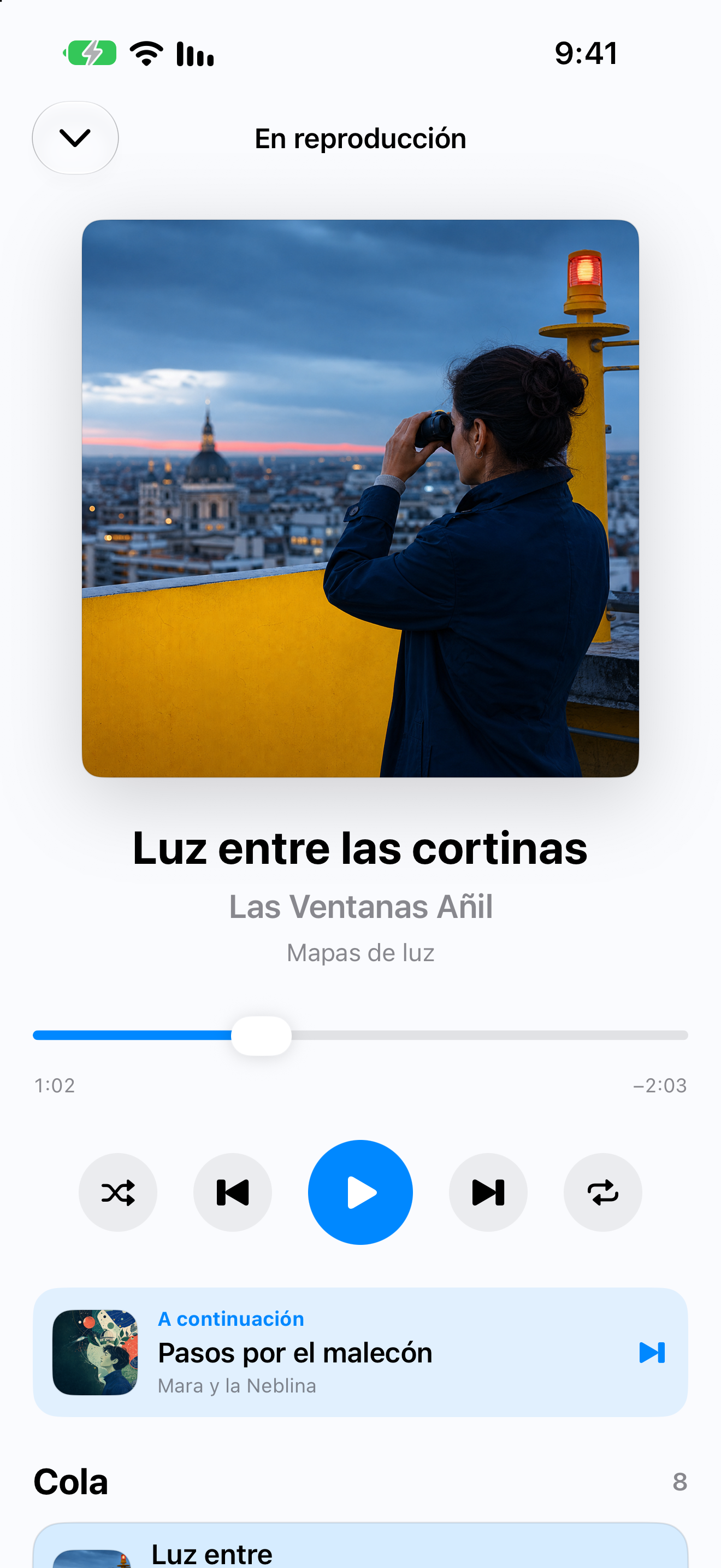 MuteCast iPhone screenshot 10: Reproductor de música