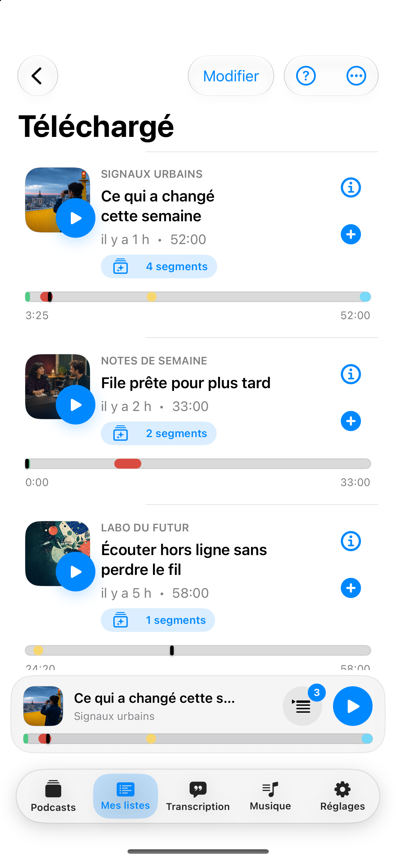 MuteCast iPhone screenshot 5: iphone 6 9 lists