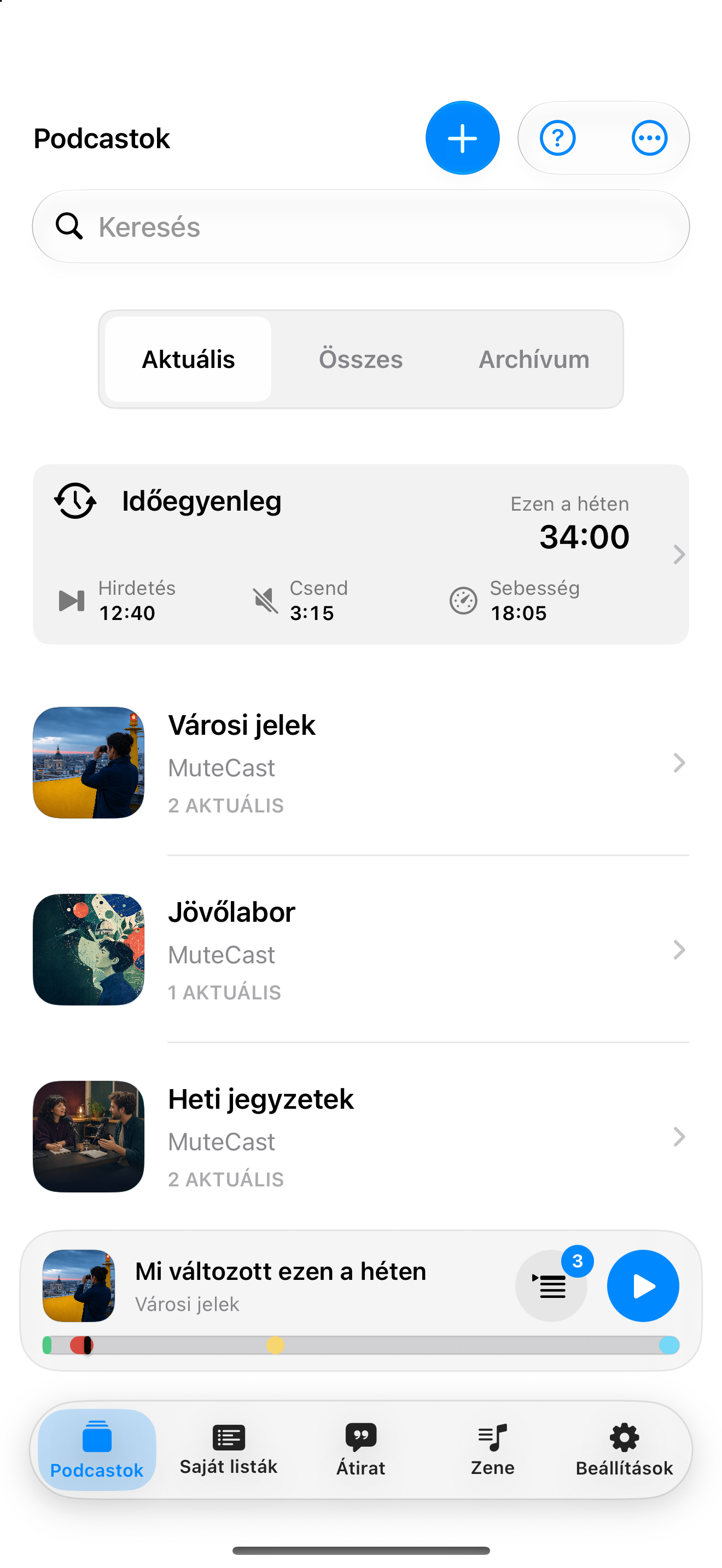 MuteCast iPhone screenshot 4: iphone 6 9 podcasts