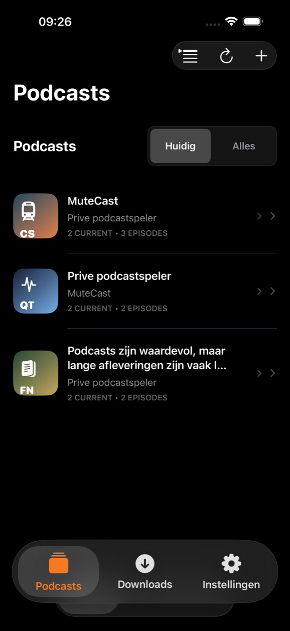 MuteCast ios App Store screenshot 1