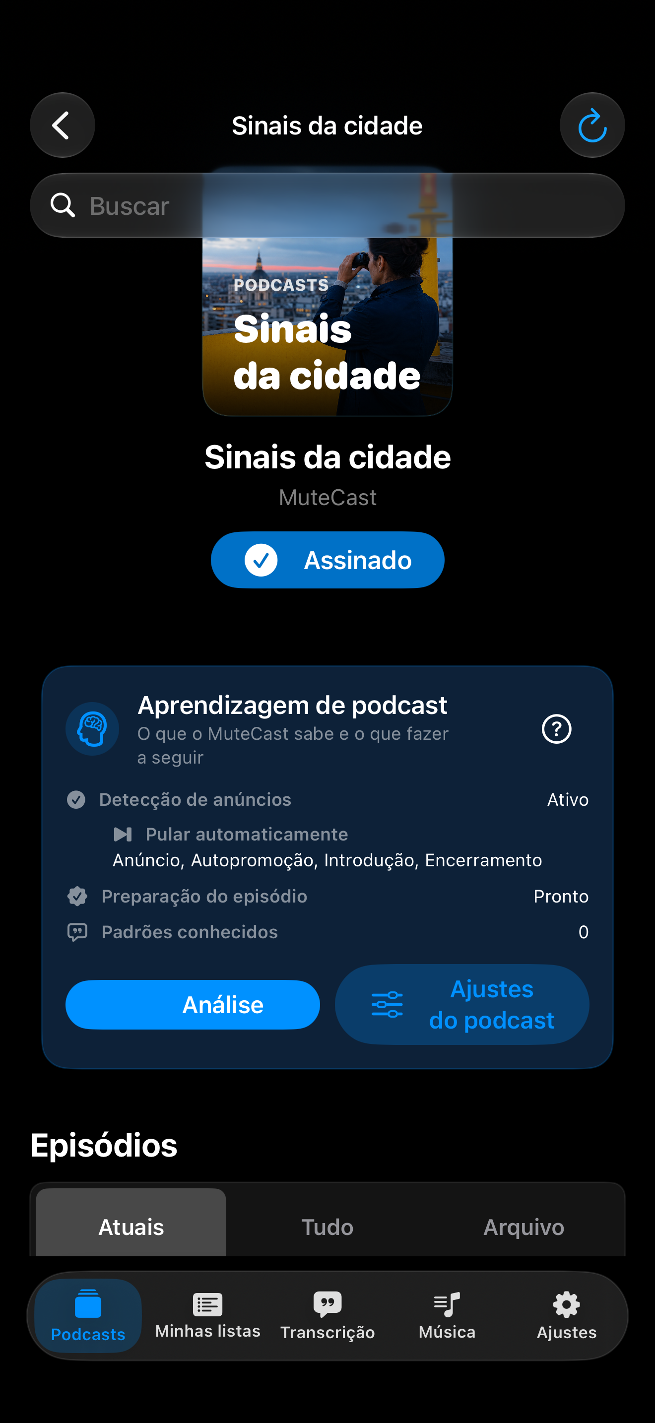 MuteCast iPhone screenshot 2: iphone 6 9 podcast