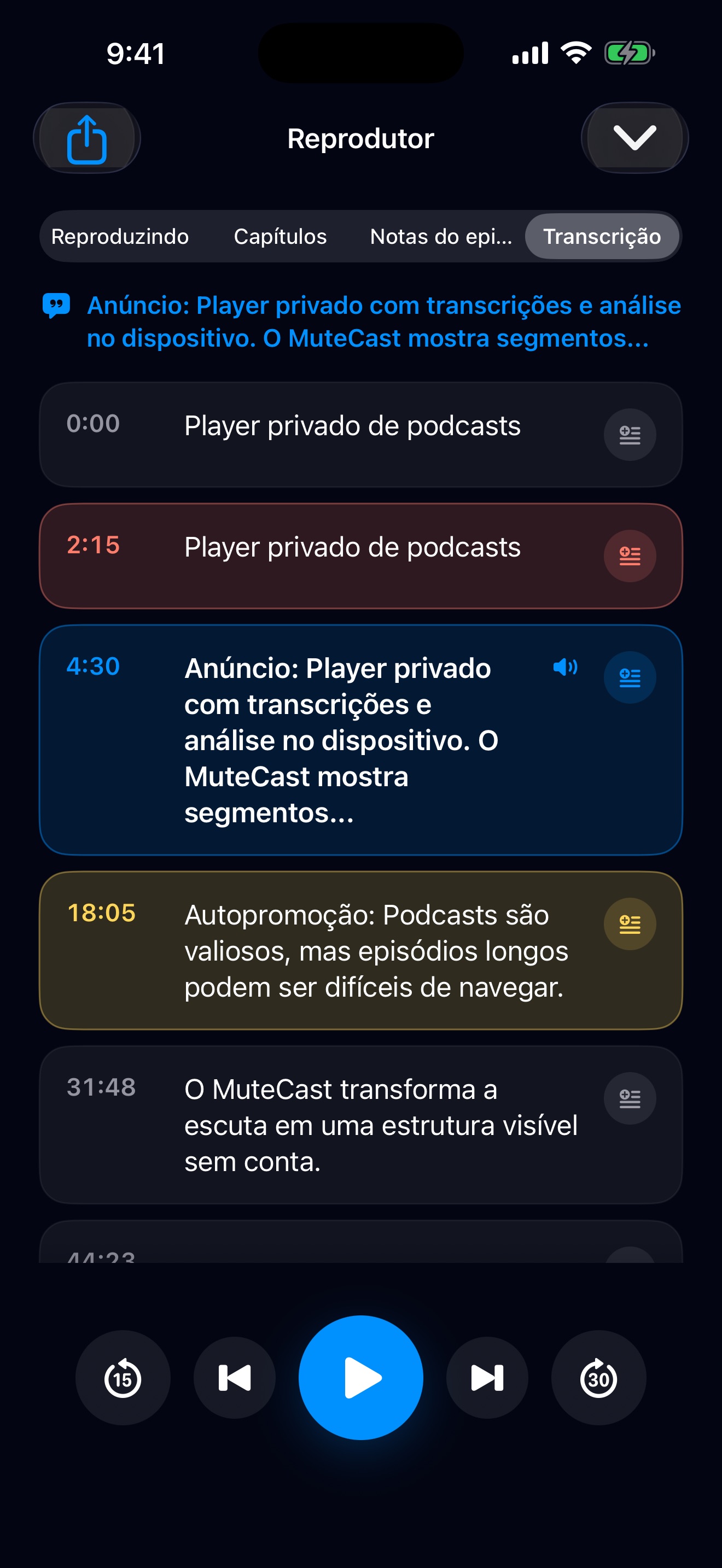 MuteCast ios App Store screenshot 6