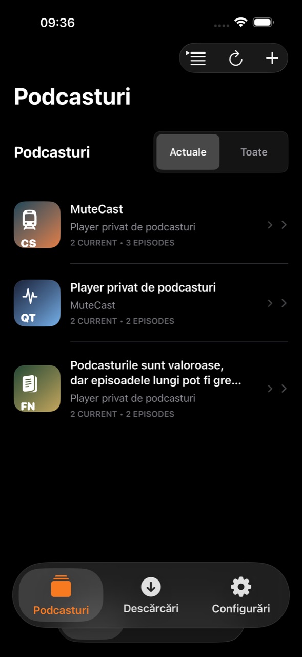 MuteCast ios App Store screenshot 1