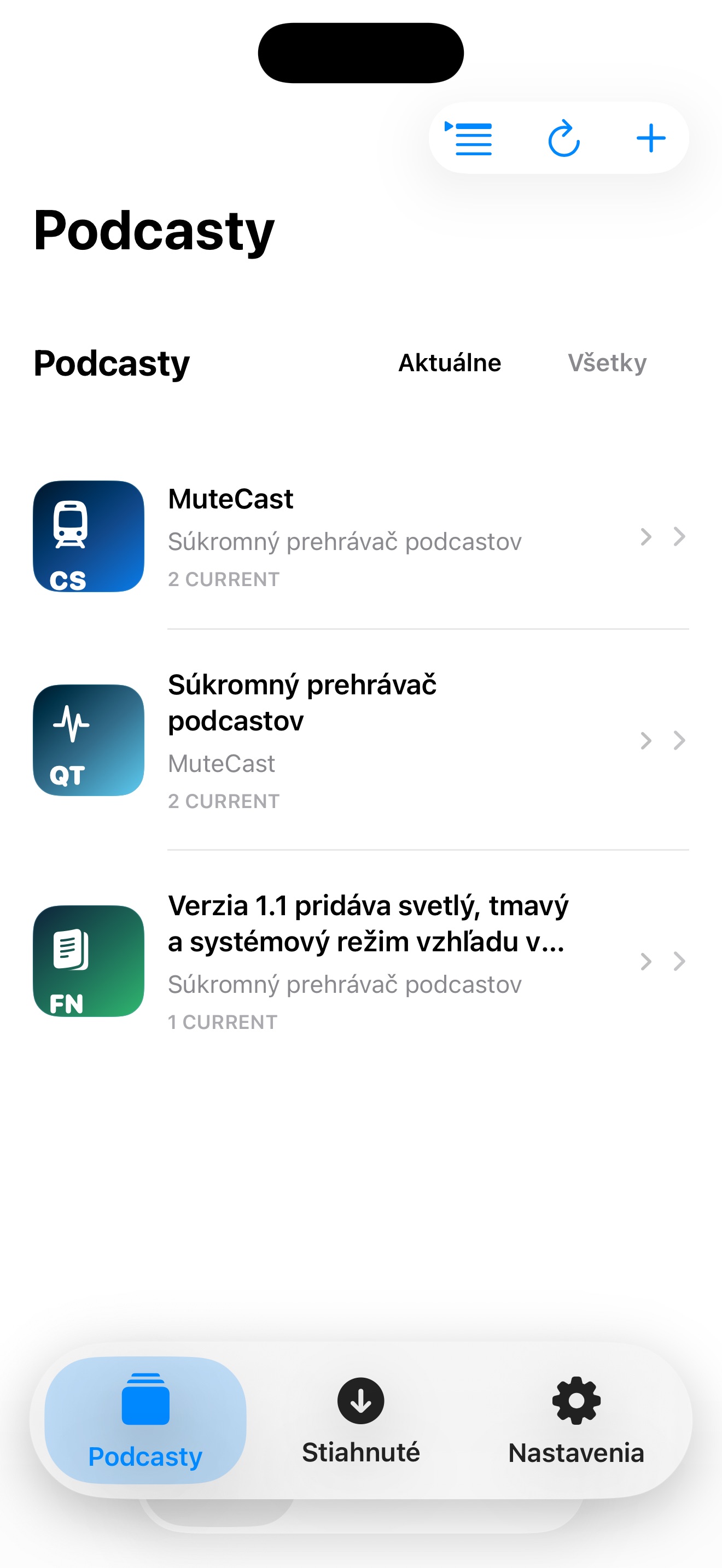 MuteCast ios App Store screenshot 1