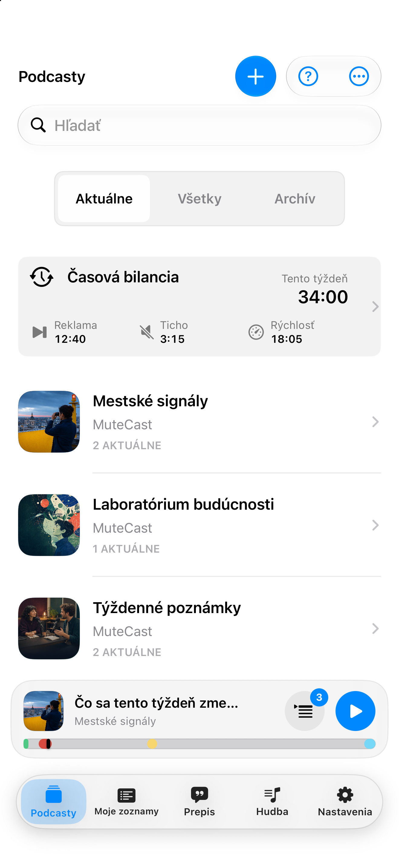 MuteCast iPhone screenshot 4: iphone 6 9 podcasts