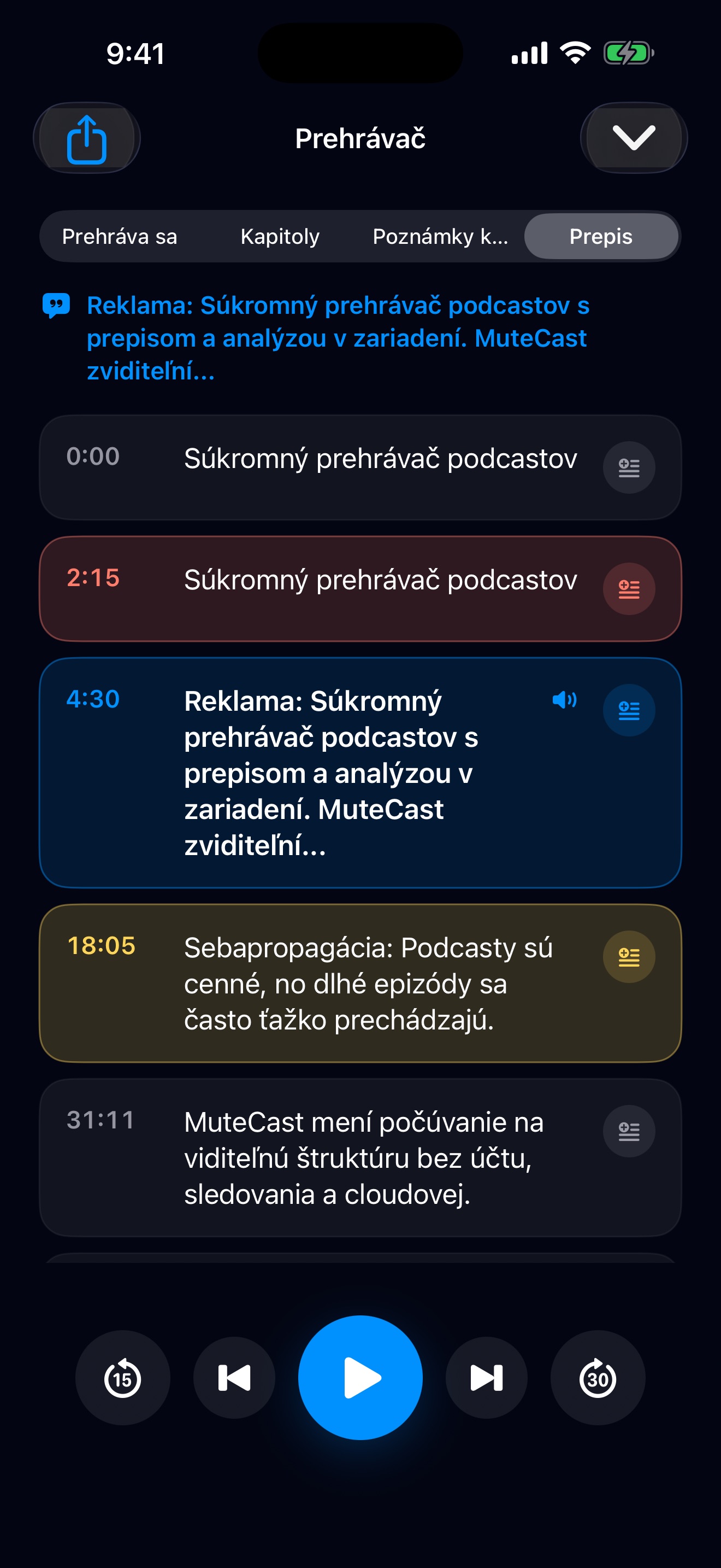 MuteCast ios App Store screenshot 6
