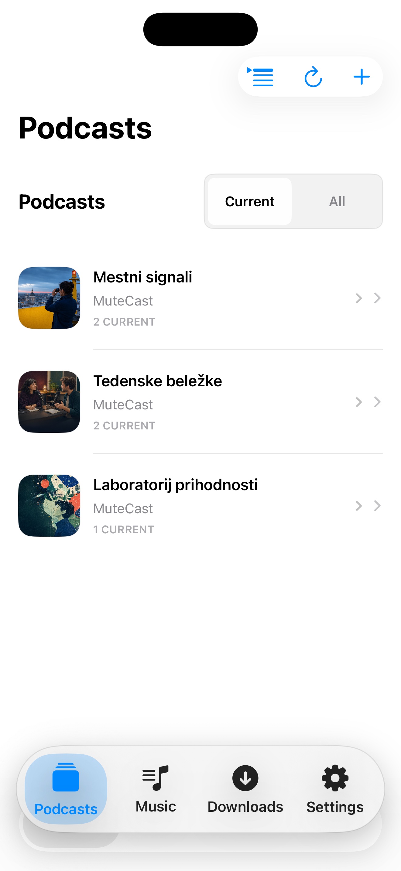 MuteCast ios App Store screenshot 1