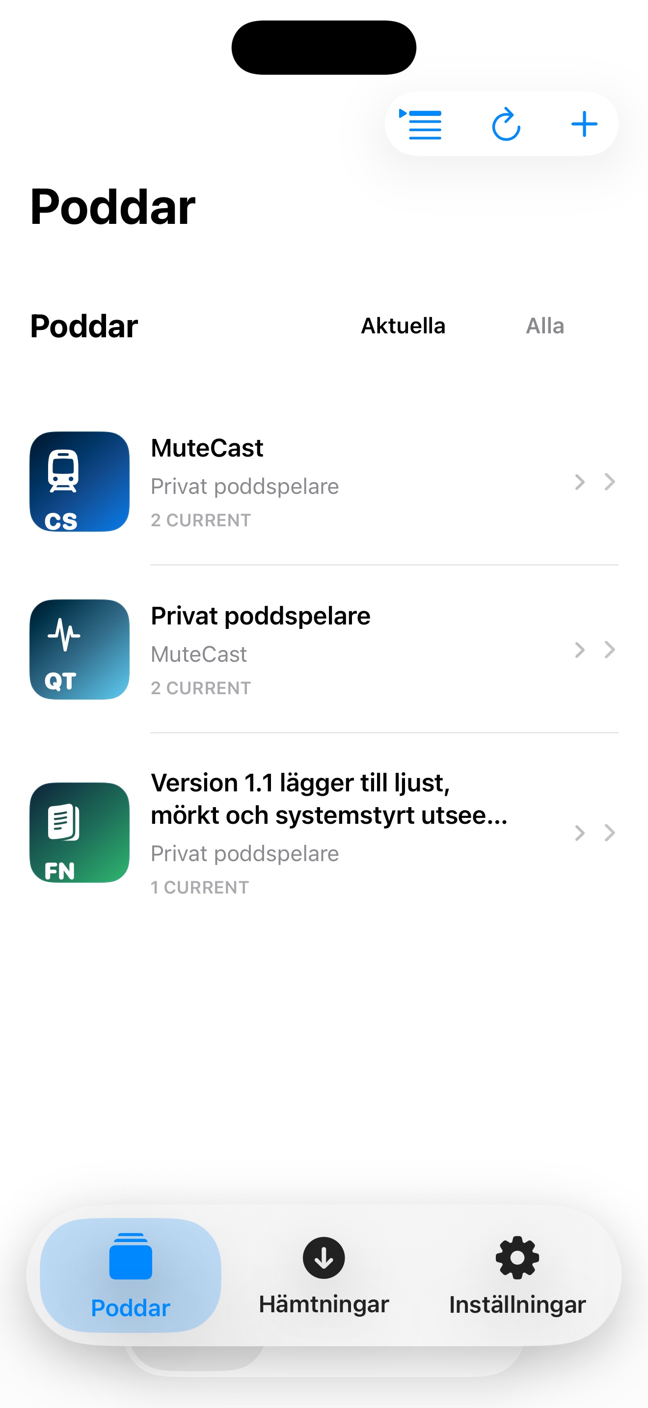 MuteCast ios App Store screenshot 1