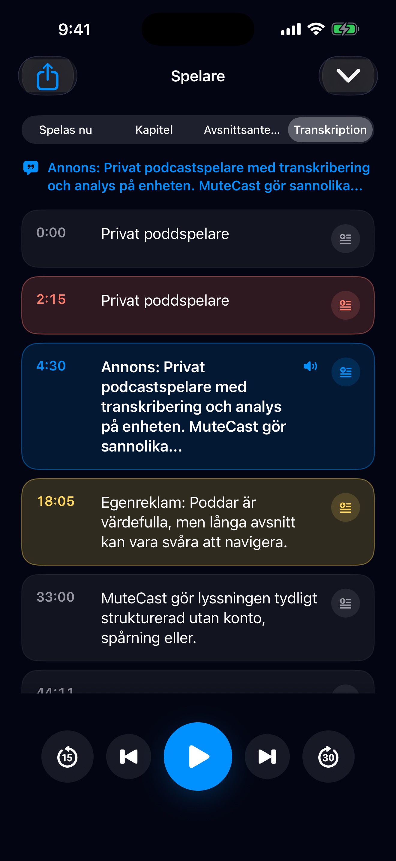 MuteCast ios App Store screenshot 6