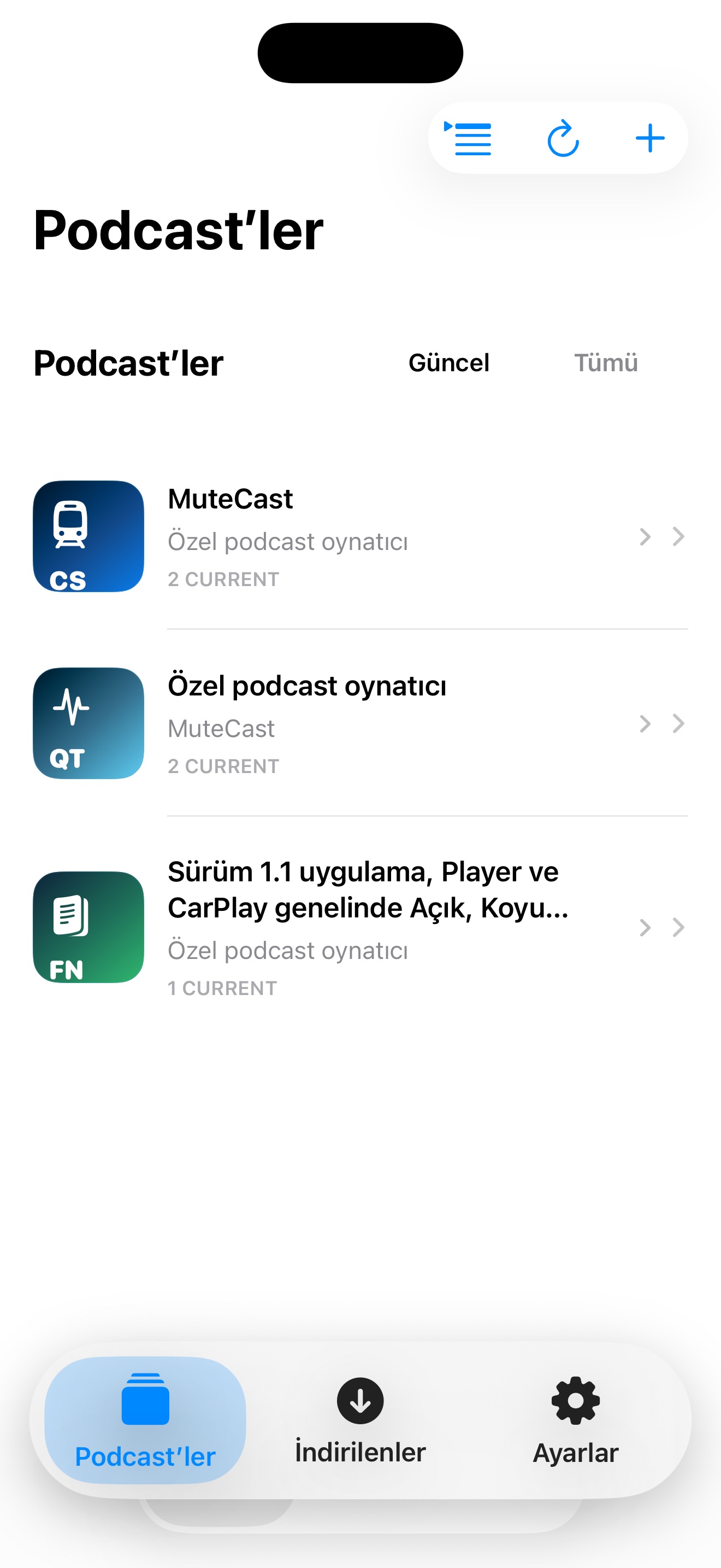 MuteCast ios App Store screenshot 1