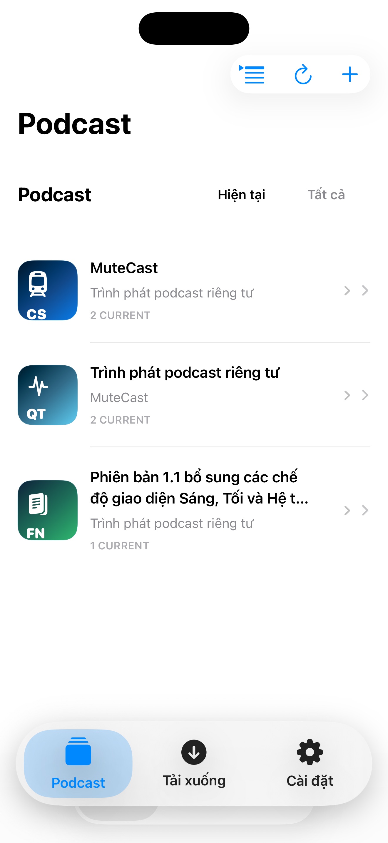 MuteCast ios App Store screenshot 1