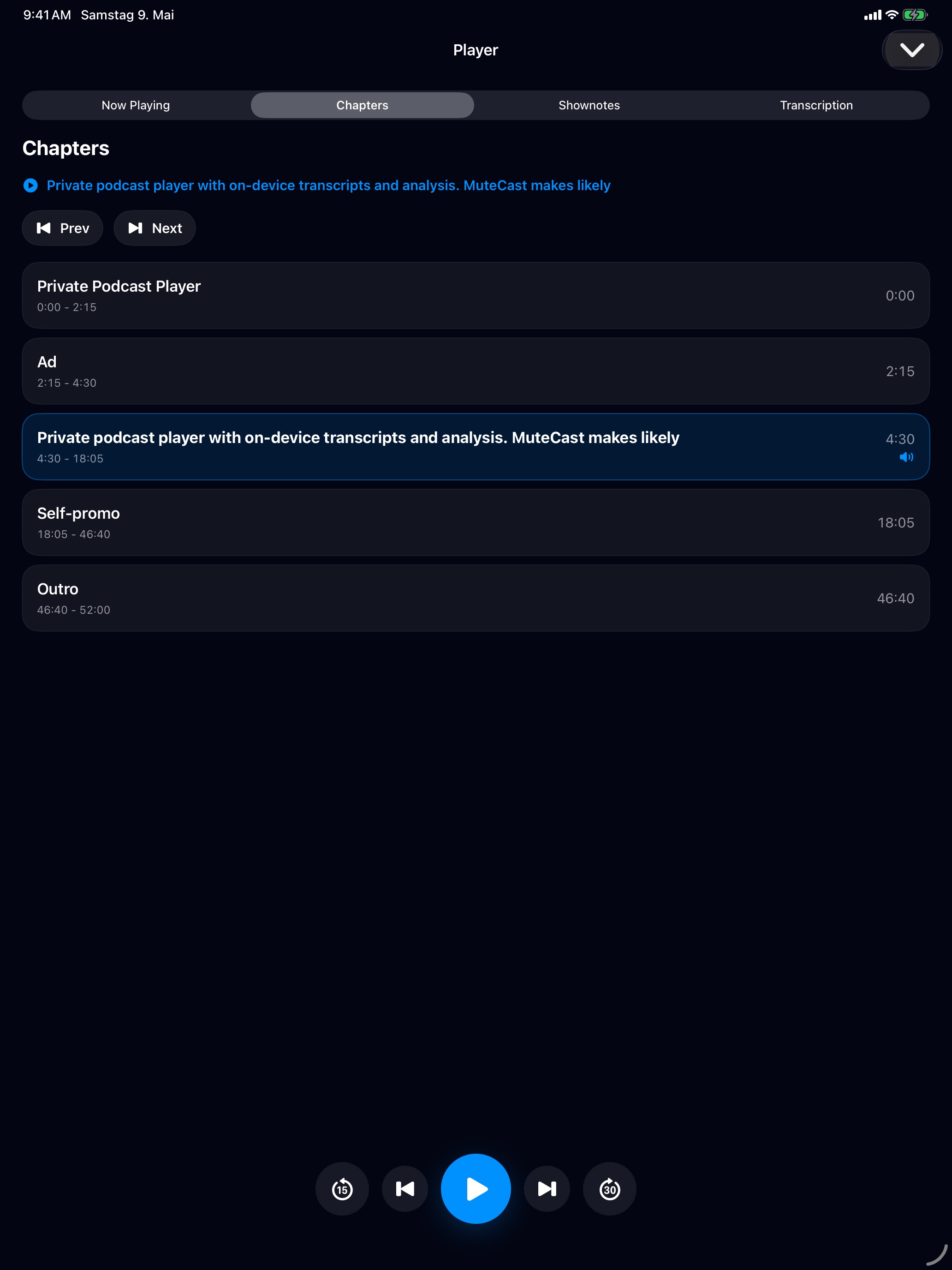MuteCast ipados App Store screenshot 5