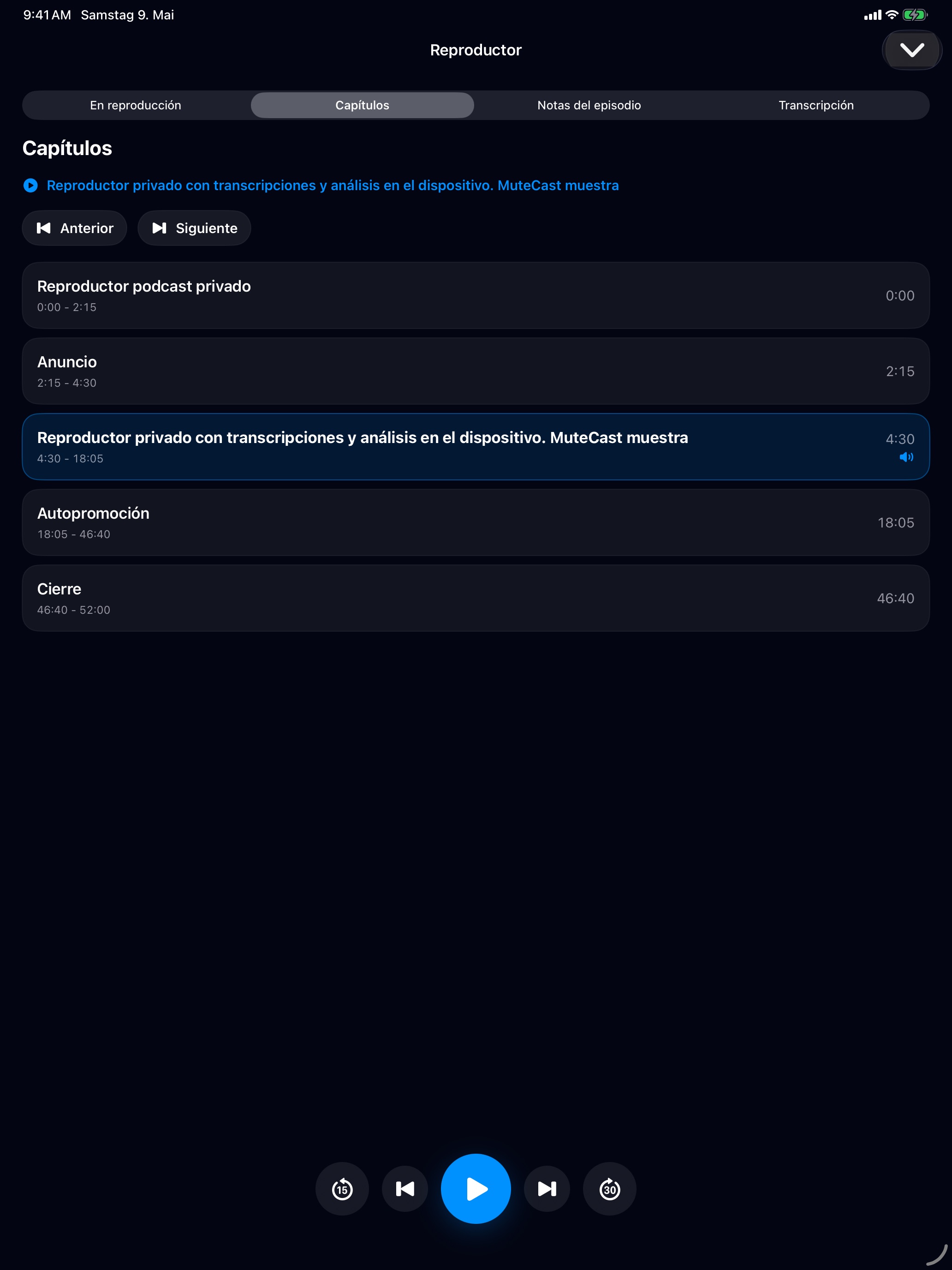 MuteCast ipados App Store screenshot 5