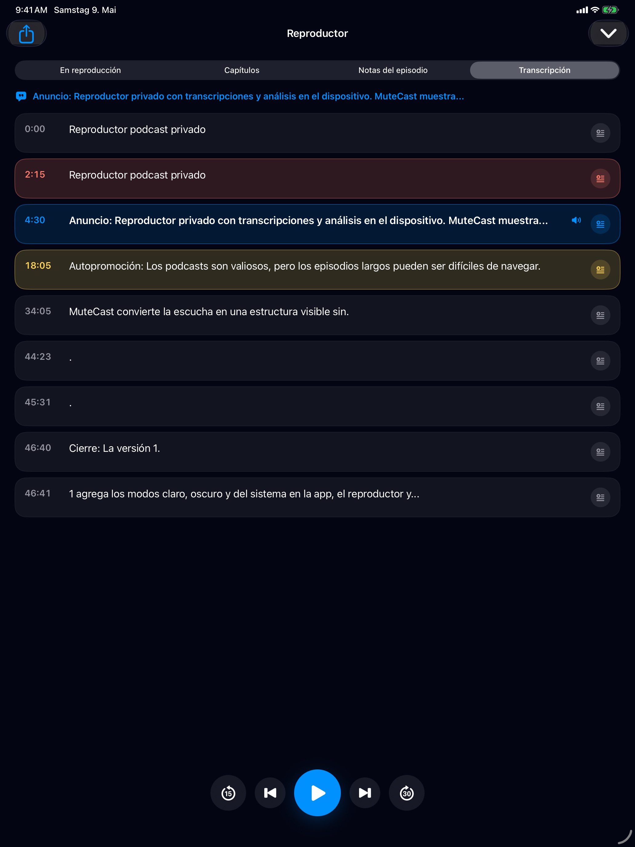 MuteCast ipados App Store screenshot 6