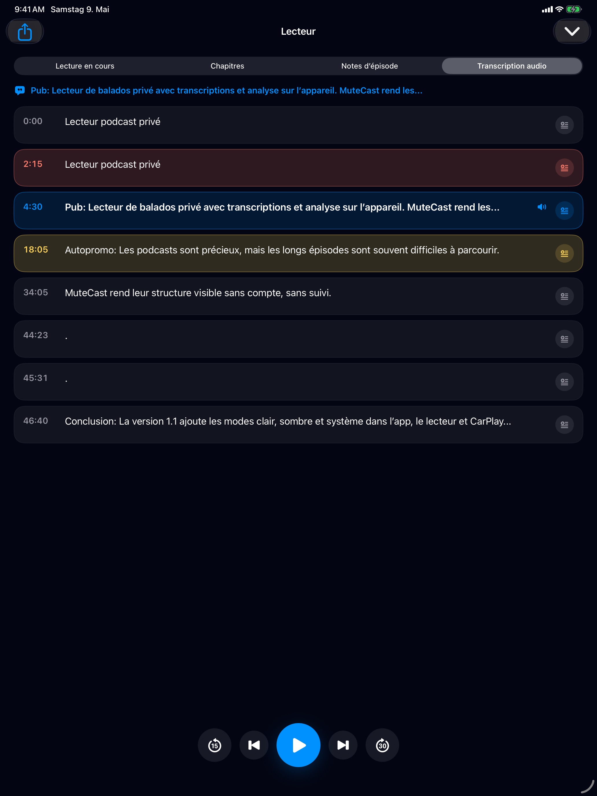 MuteCast ipados App Store screenshot 6