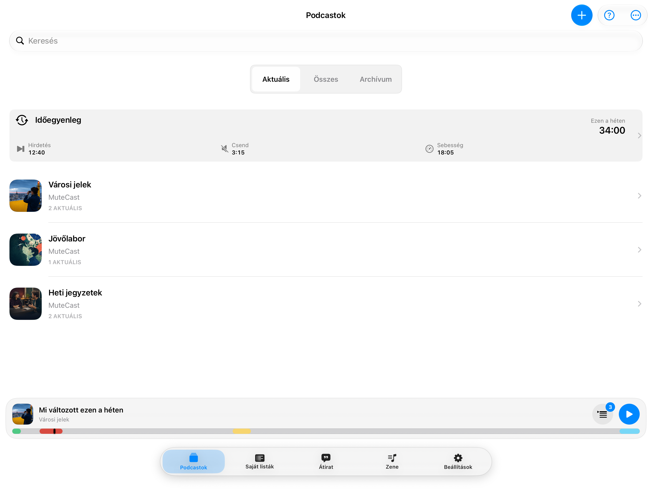MuteCast iPad screenshot 4: ipad 13 podcasts