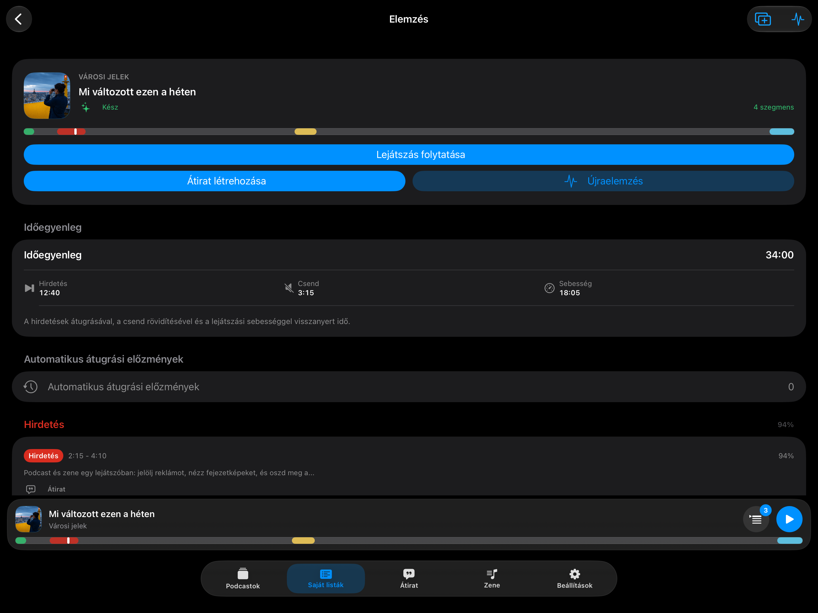 MuteCast iPad screenshot 7: ipad 13 analysis
