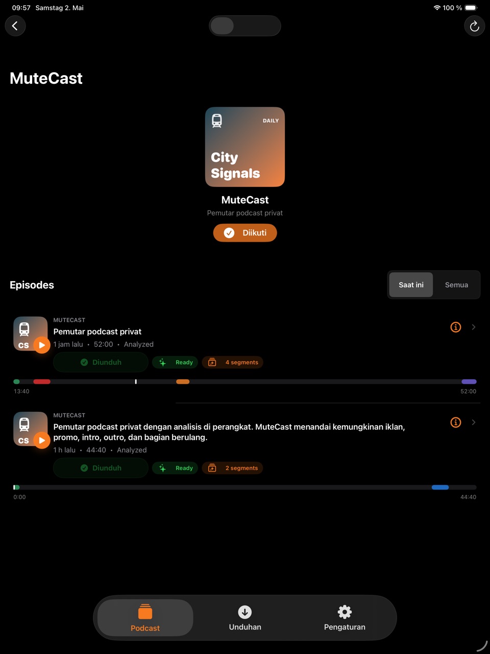 MuteCast ipados App Store screenshot 2