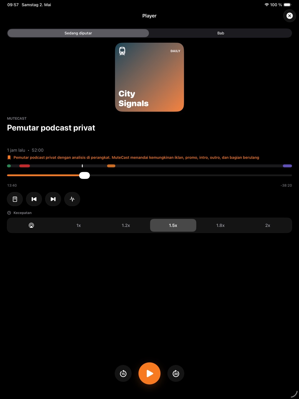 MuteCast ipados App Store screenshot 3