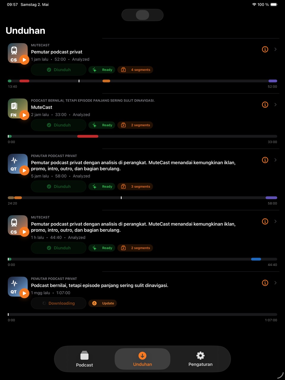 MuteCast ipados App Store screenshot 4