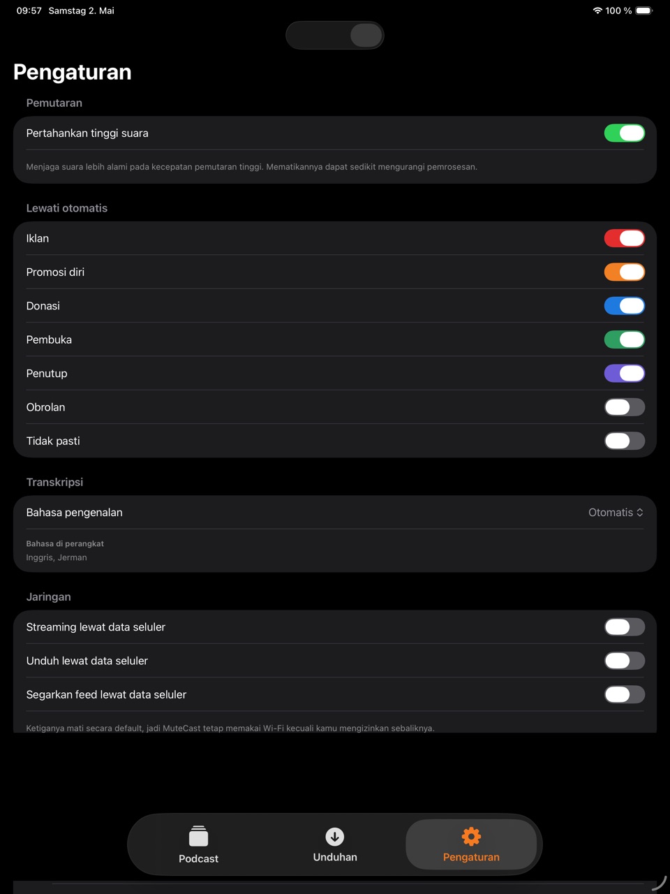 MuteCast ipados App Store screenshot 5