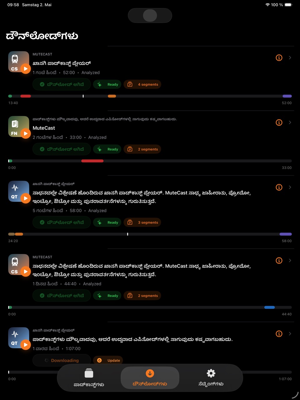 MuteCast ipados App Store screenshot 4