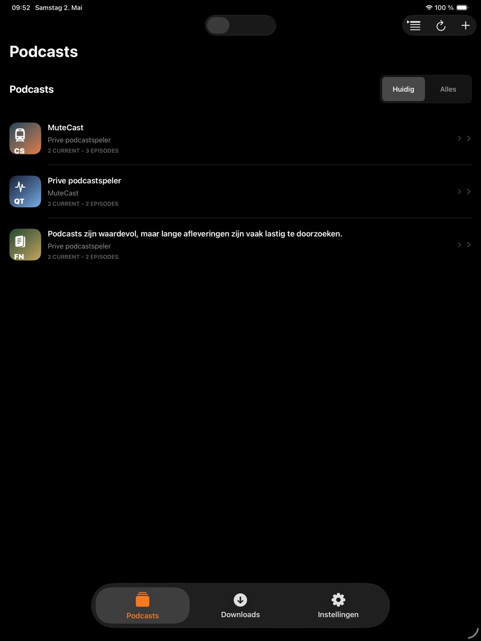 MuteCast ipados App Store screenshot 1