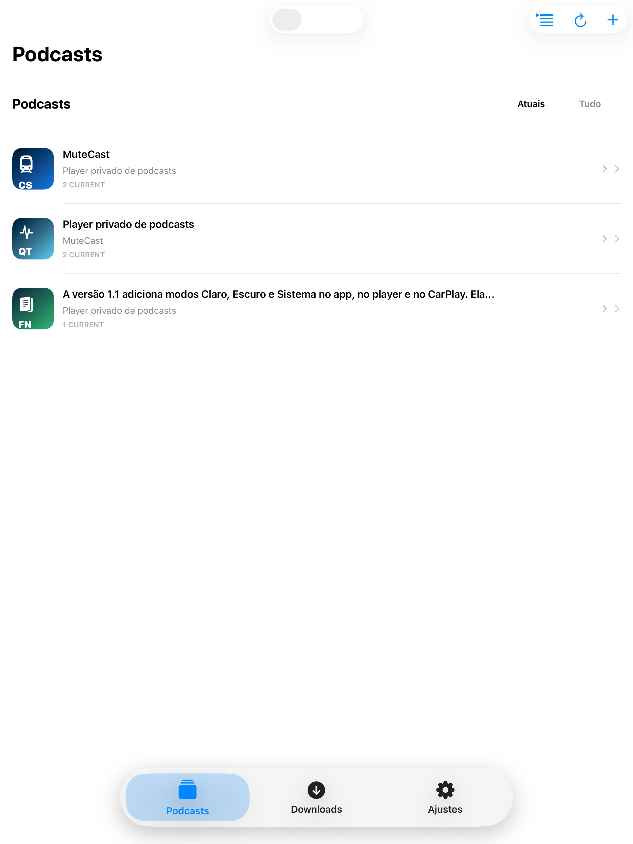 MuteCast ipados App Store screenshot 1