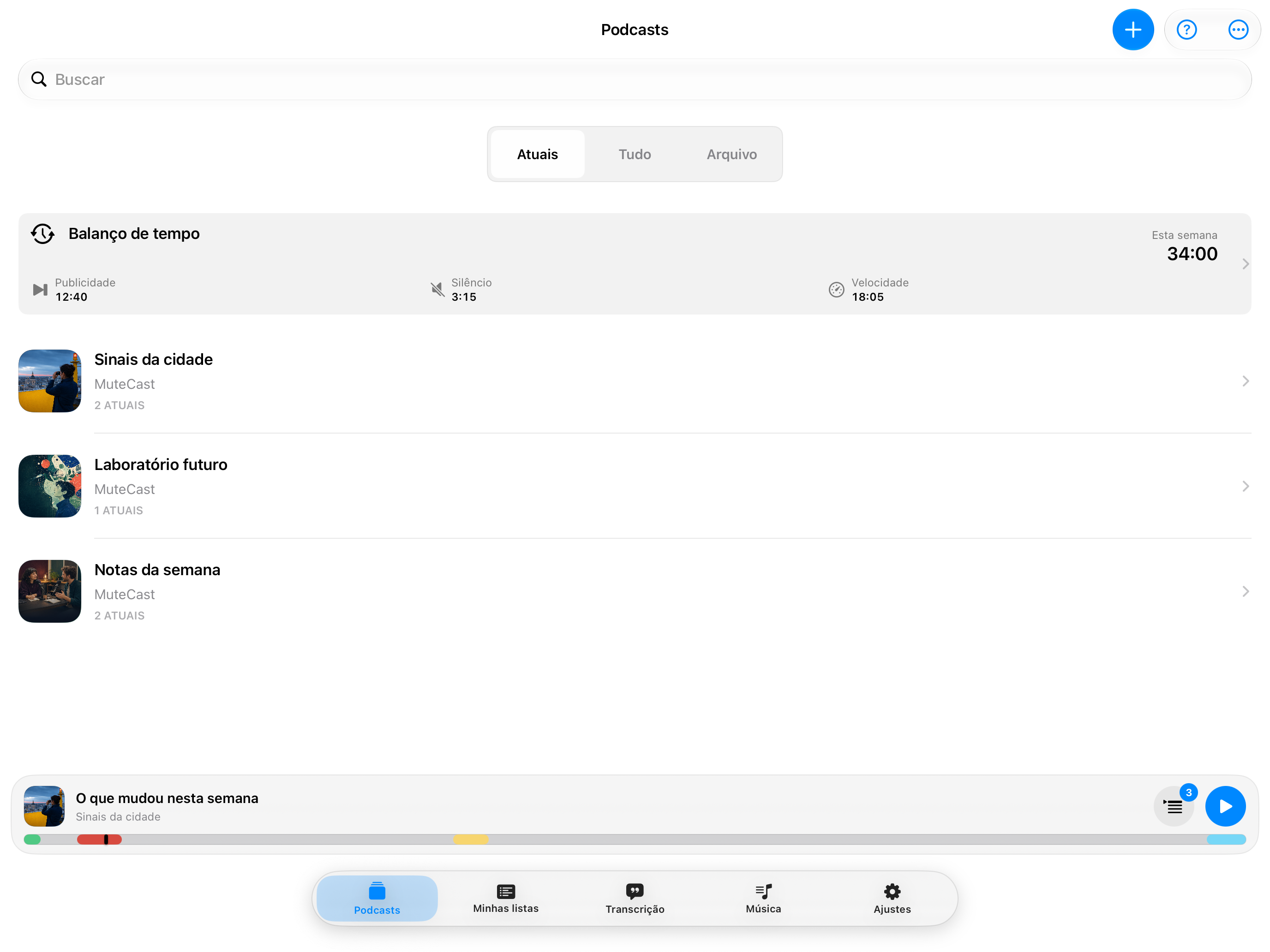 MuteCast iPad screenshot 4: ipad 13 podcasts