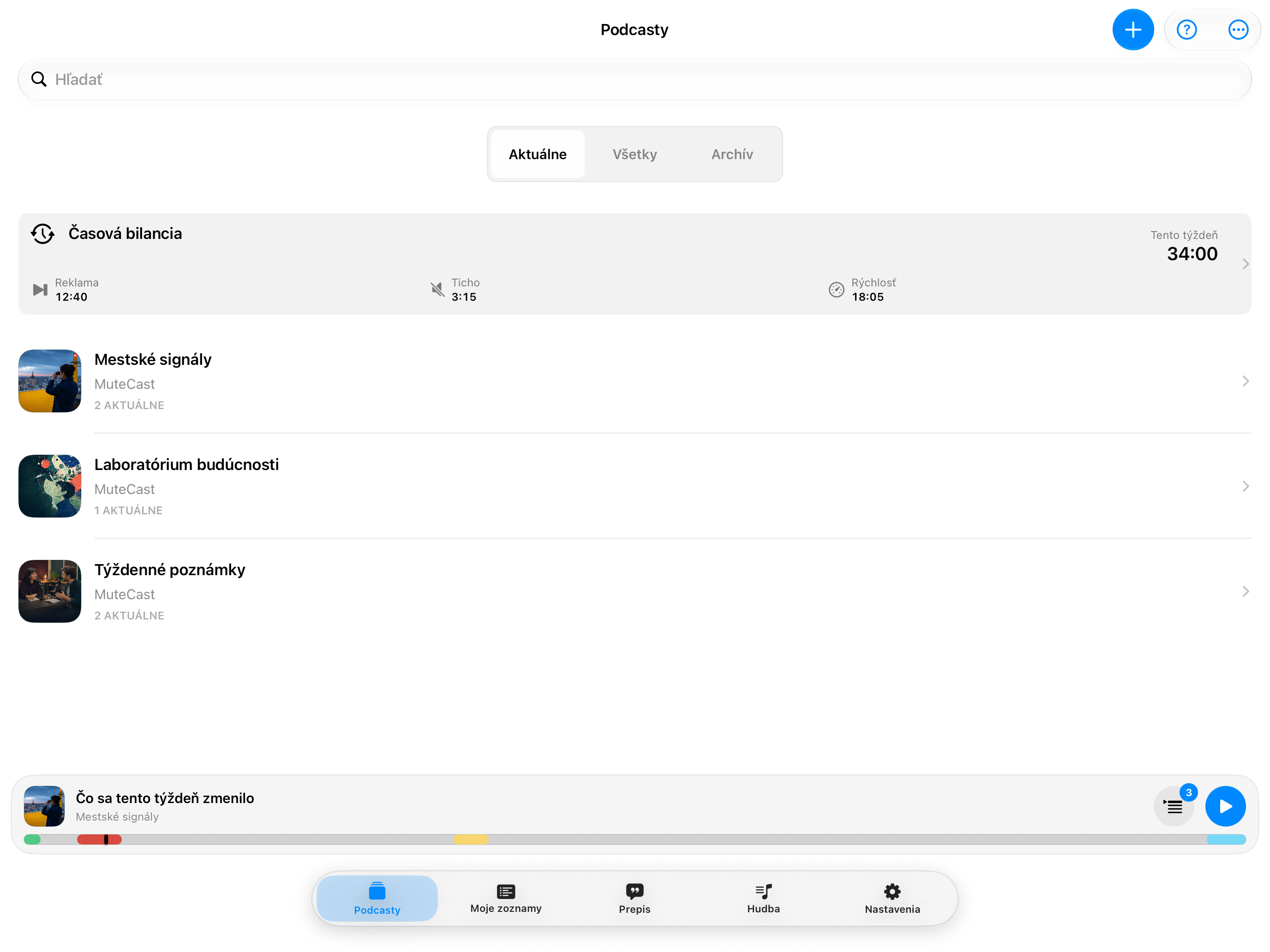 MuteCast iPad screenshot 4: ipad 13 podcasts