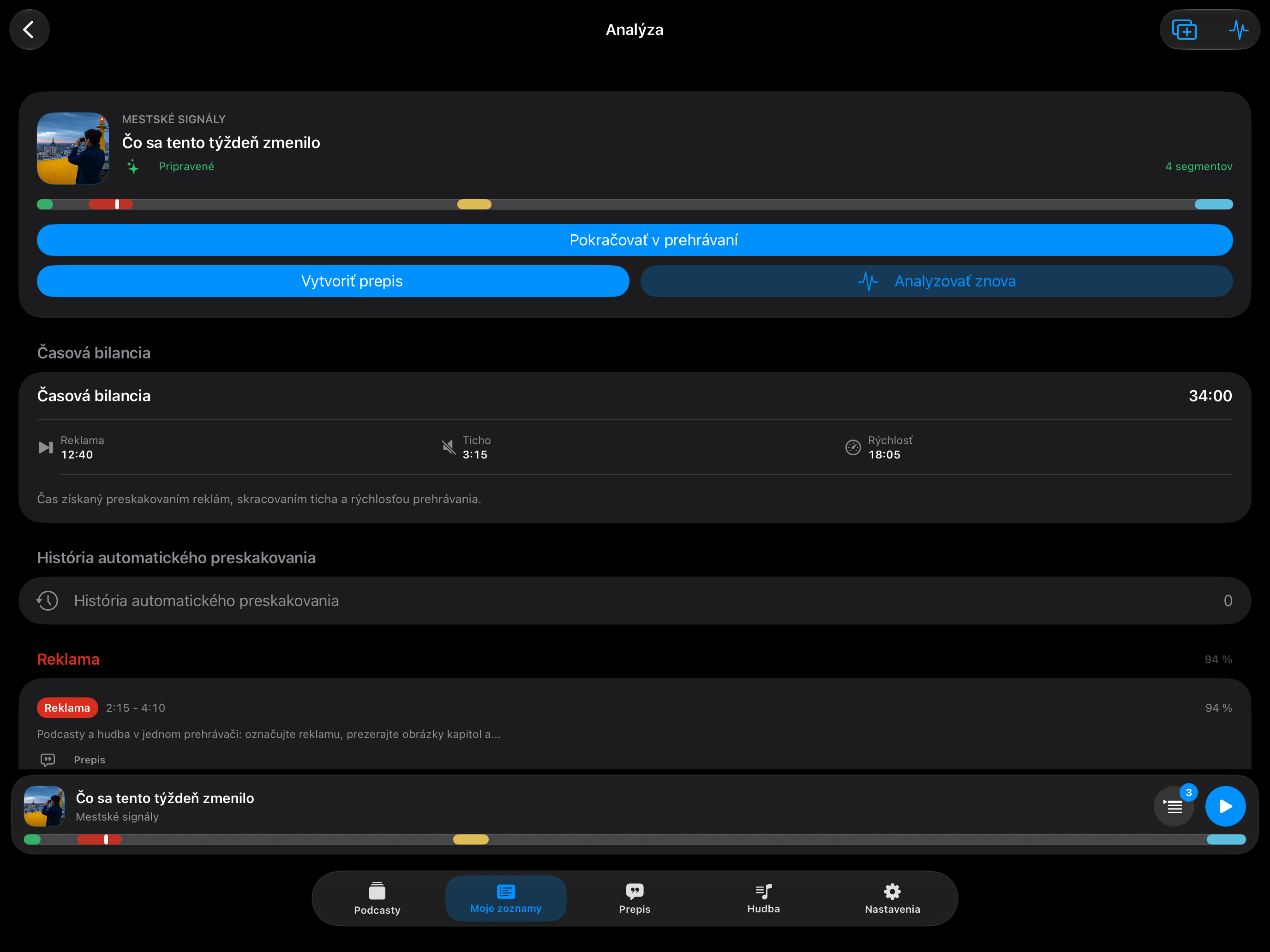MuteCast iPad screenshot 7: ipad 13 analysis