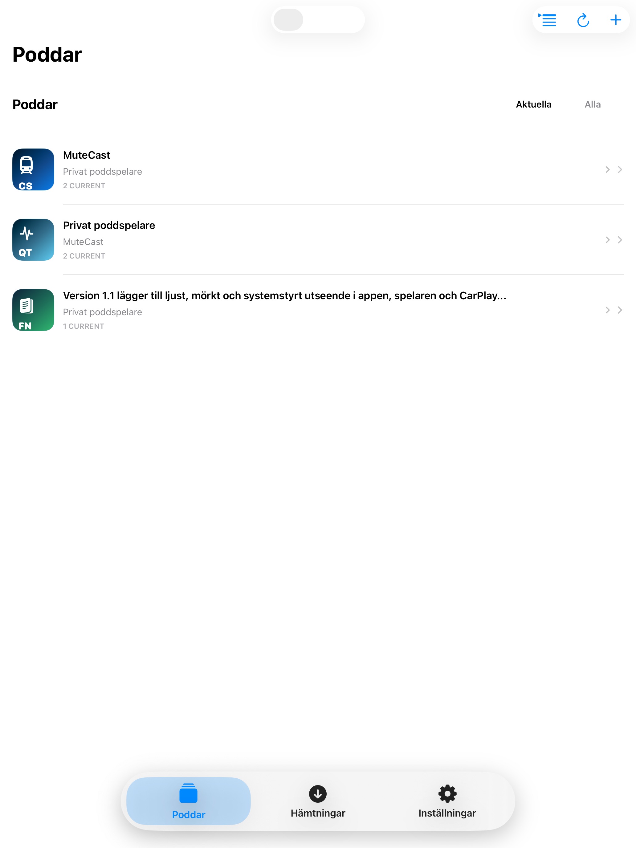 MuteCast ipados App Store screenshot 1