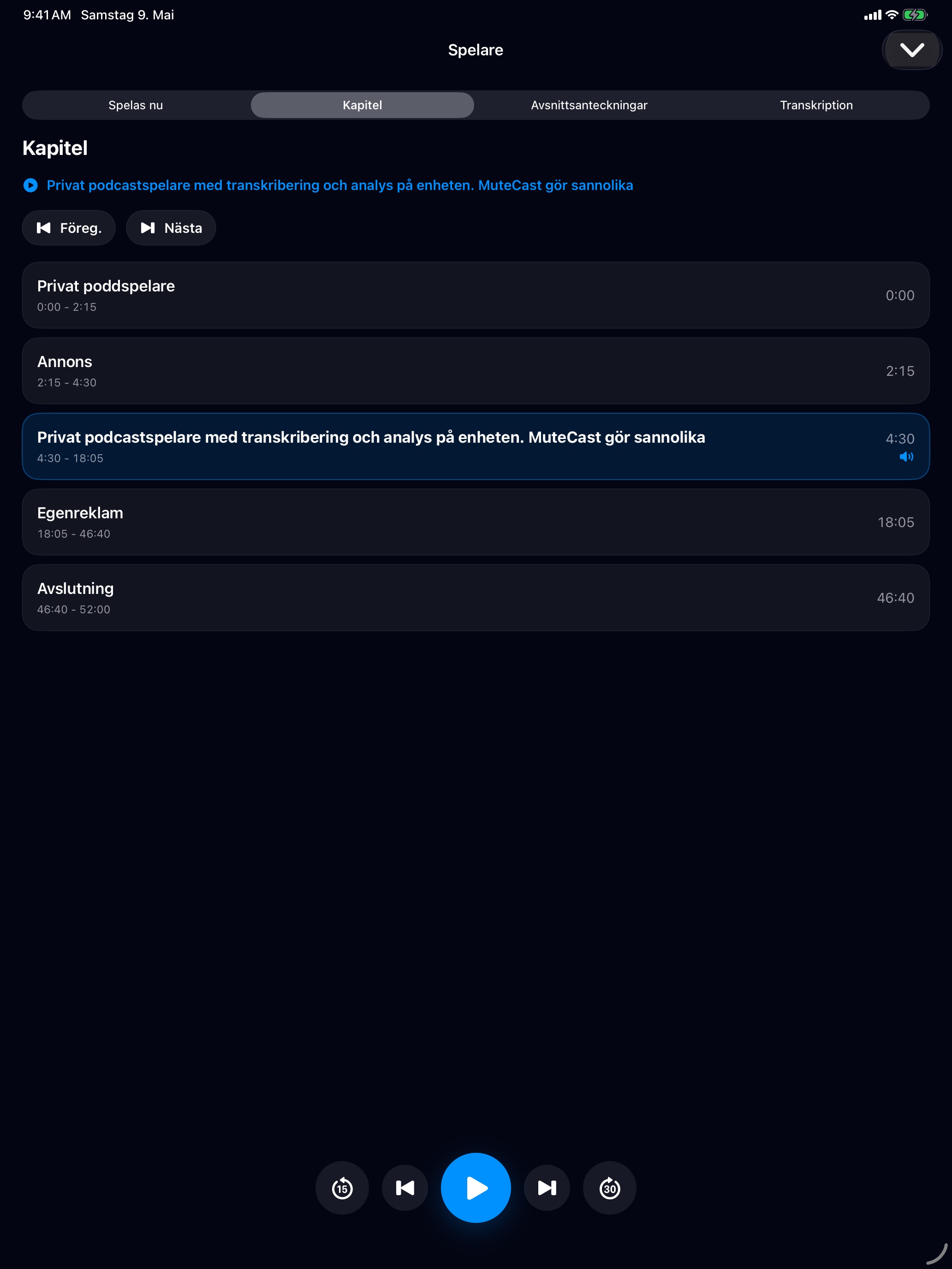 MuteCast ipados App Store screenshot 5