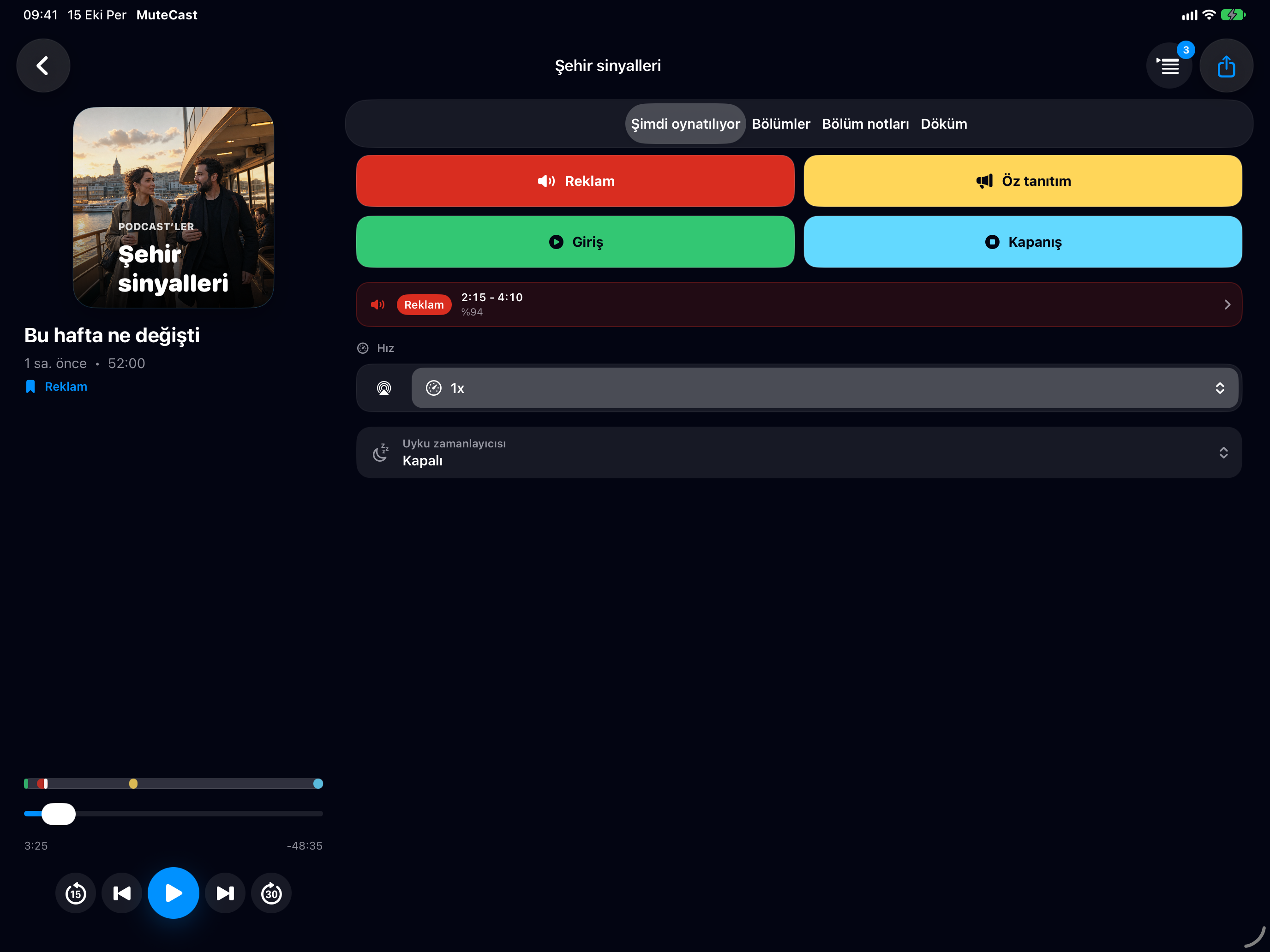 MuteCast iPad screenshot 1: ipad 13 player