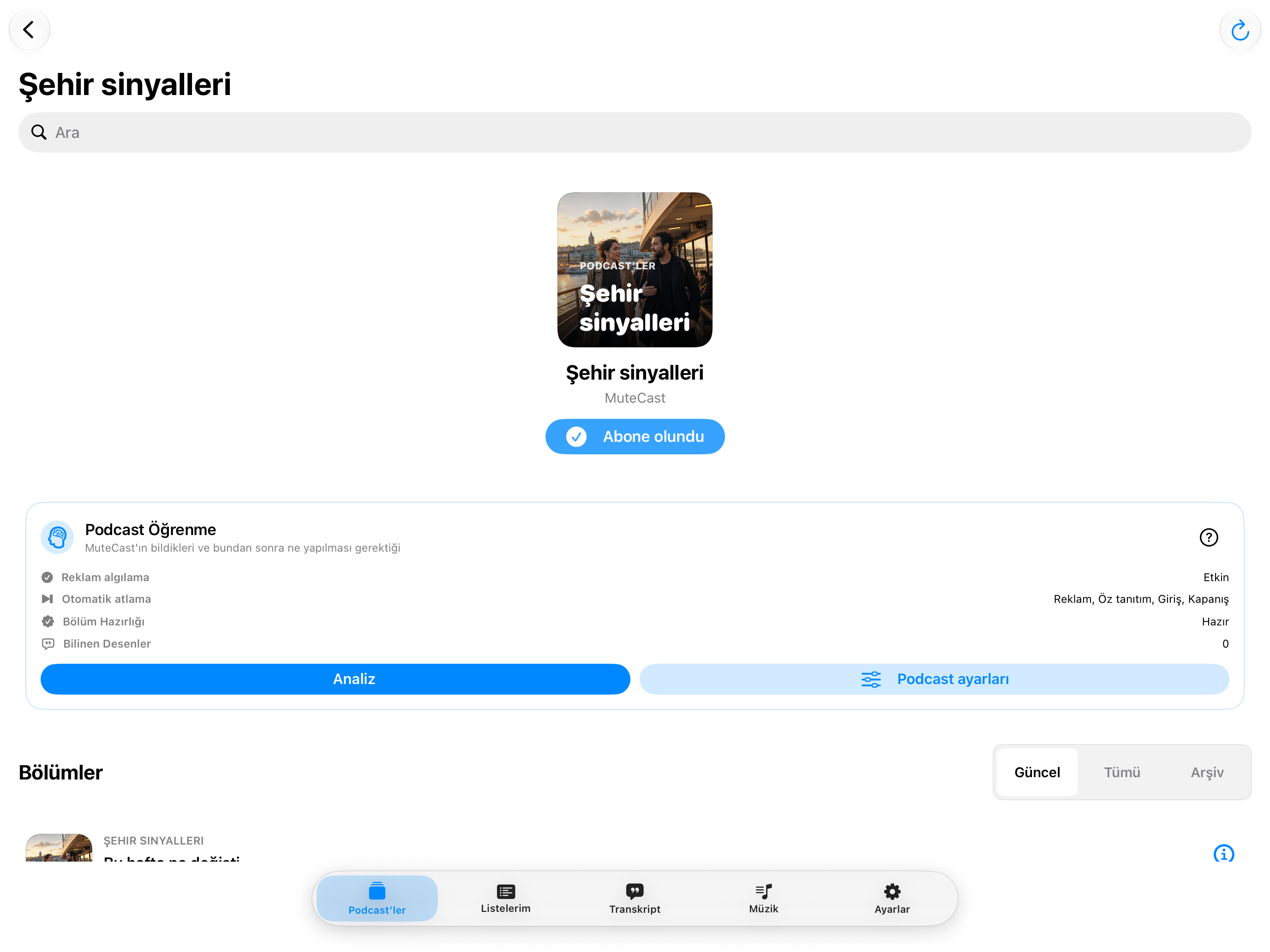 MuteCast iPad screenshot 2: ipad 13 podcast