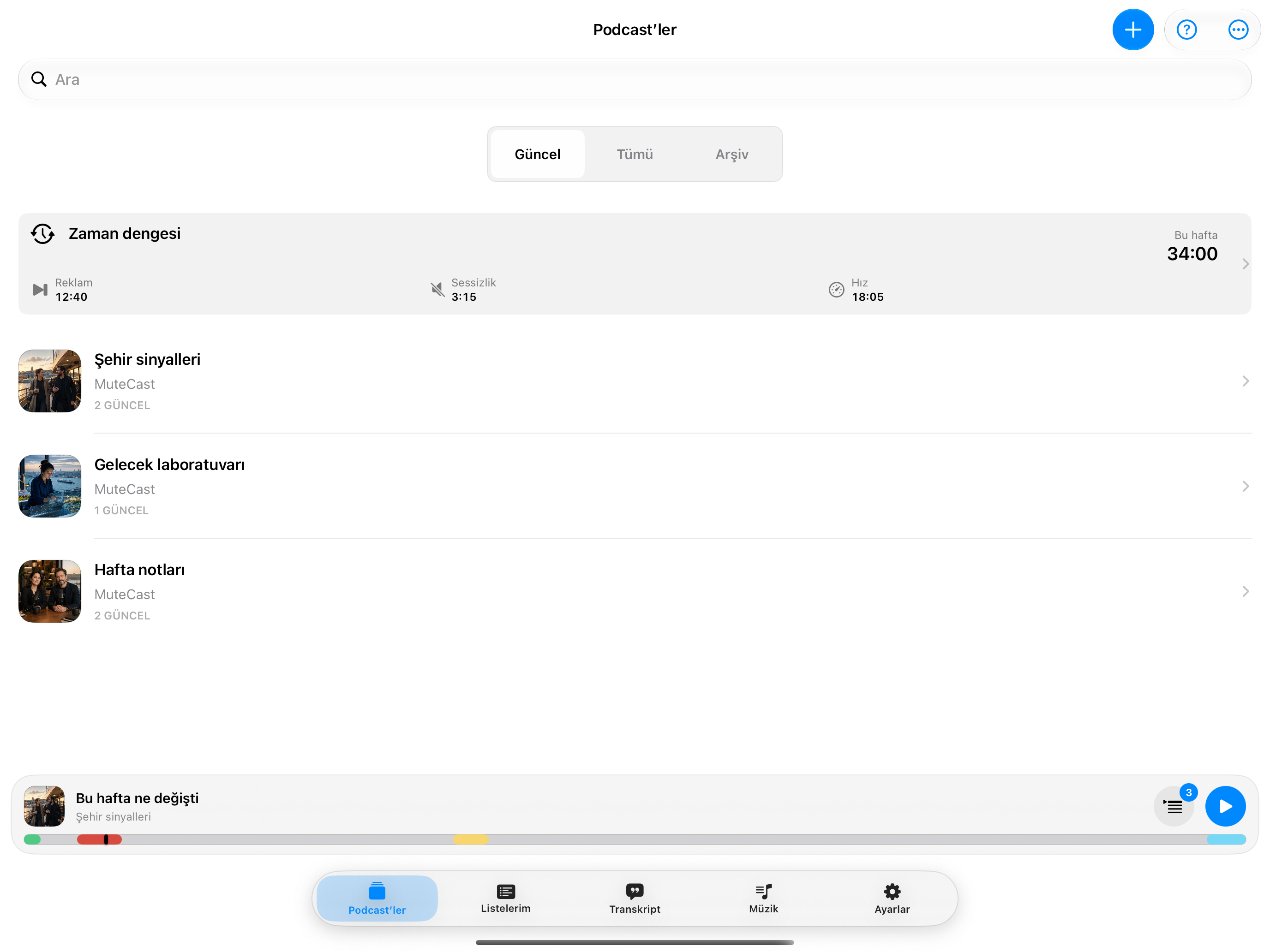MuteCast iPad screenshot 4: ipad 13 podcasts
