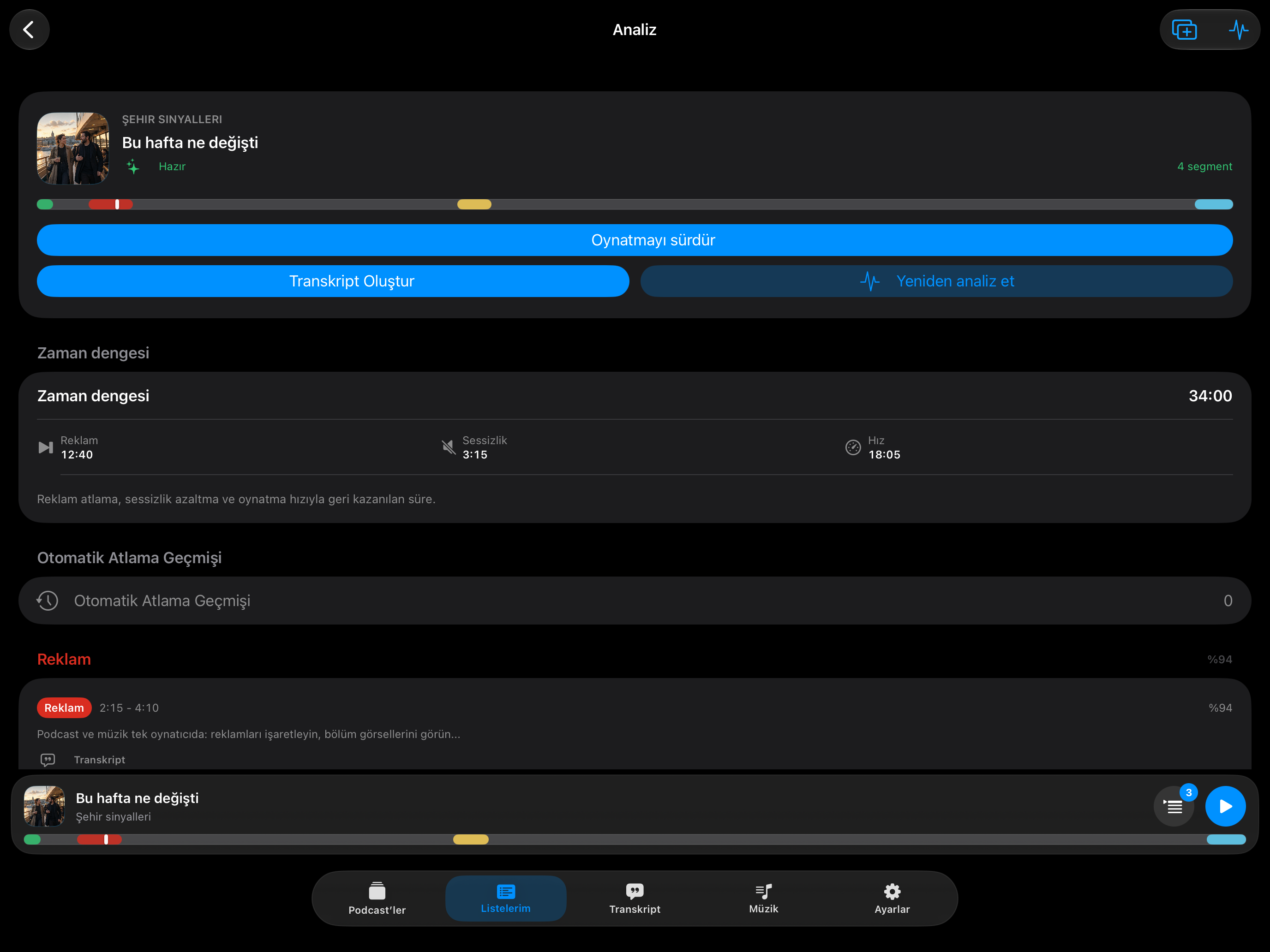 MuteCast iPad screenshot 7: ipad 13 analysis