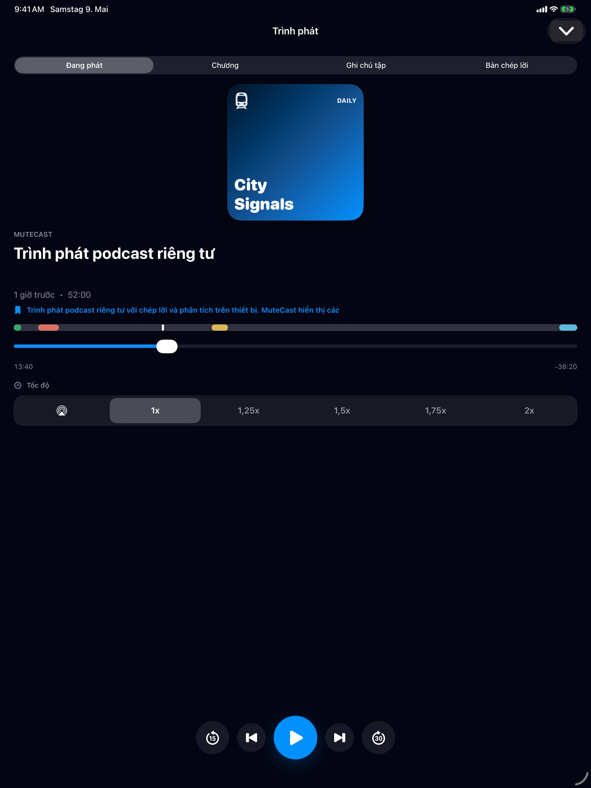 MuteCast ipados App Store screenshot 4