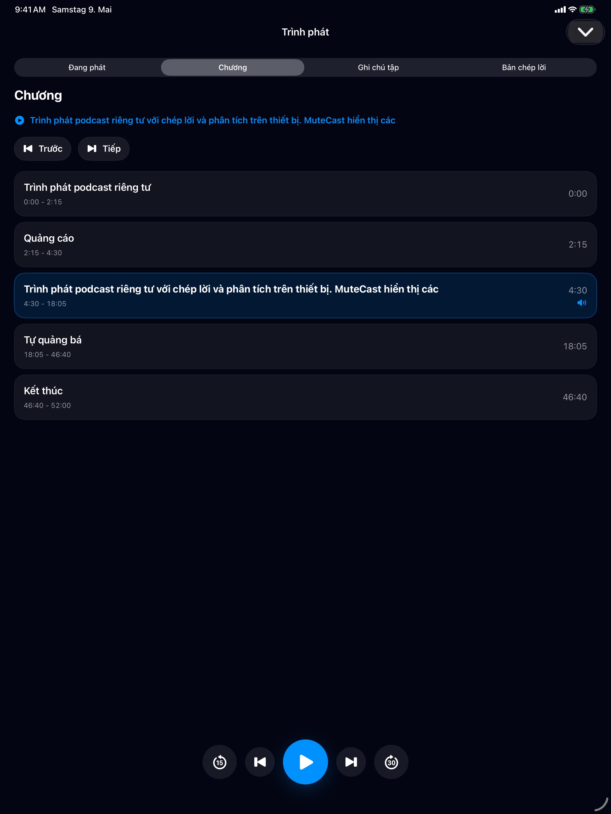 MuteCast ipados App Store screenshot 5