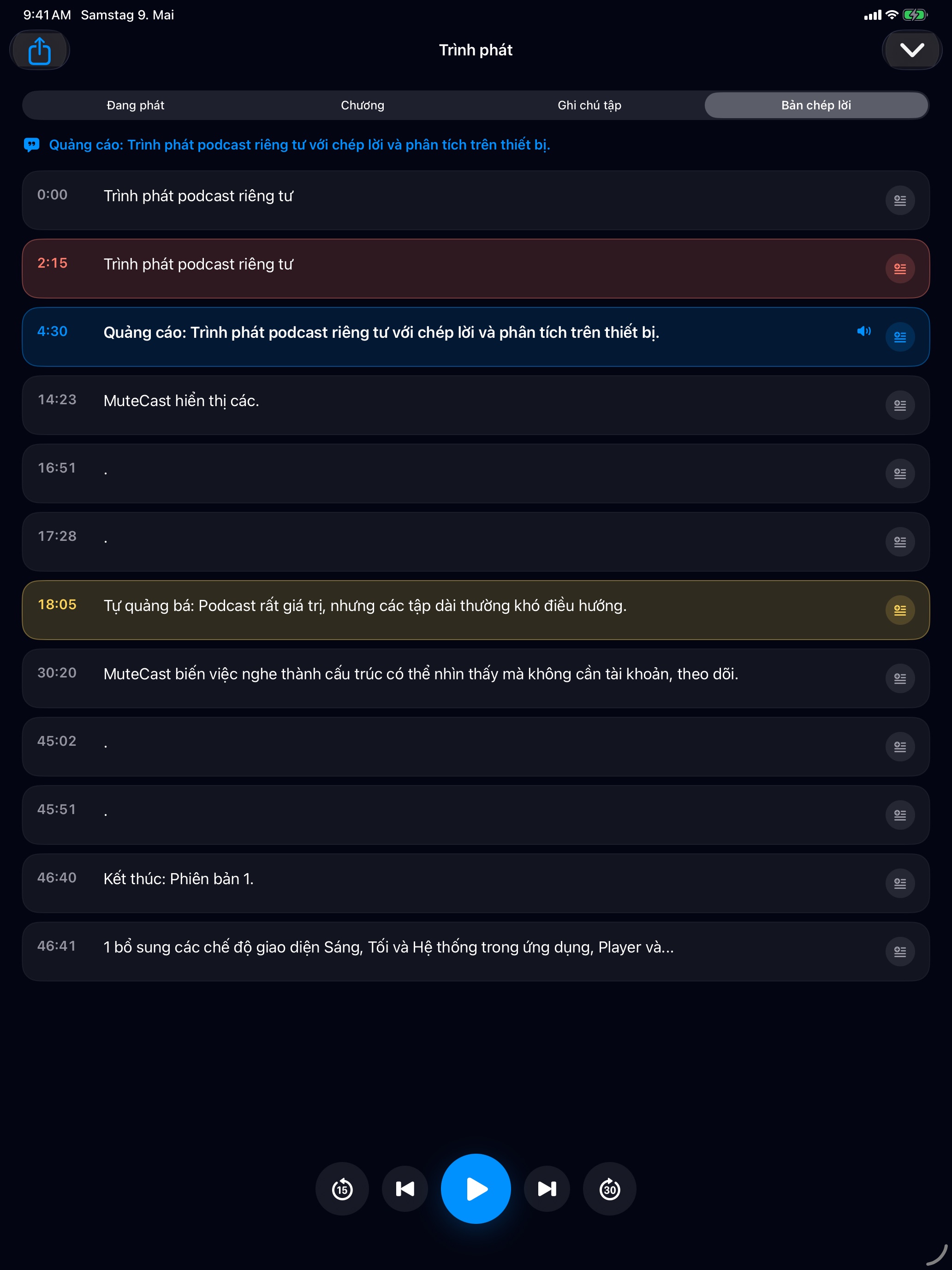 MuteCast ipados App Store screenshot 6