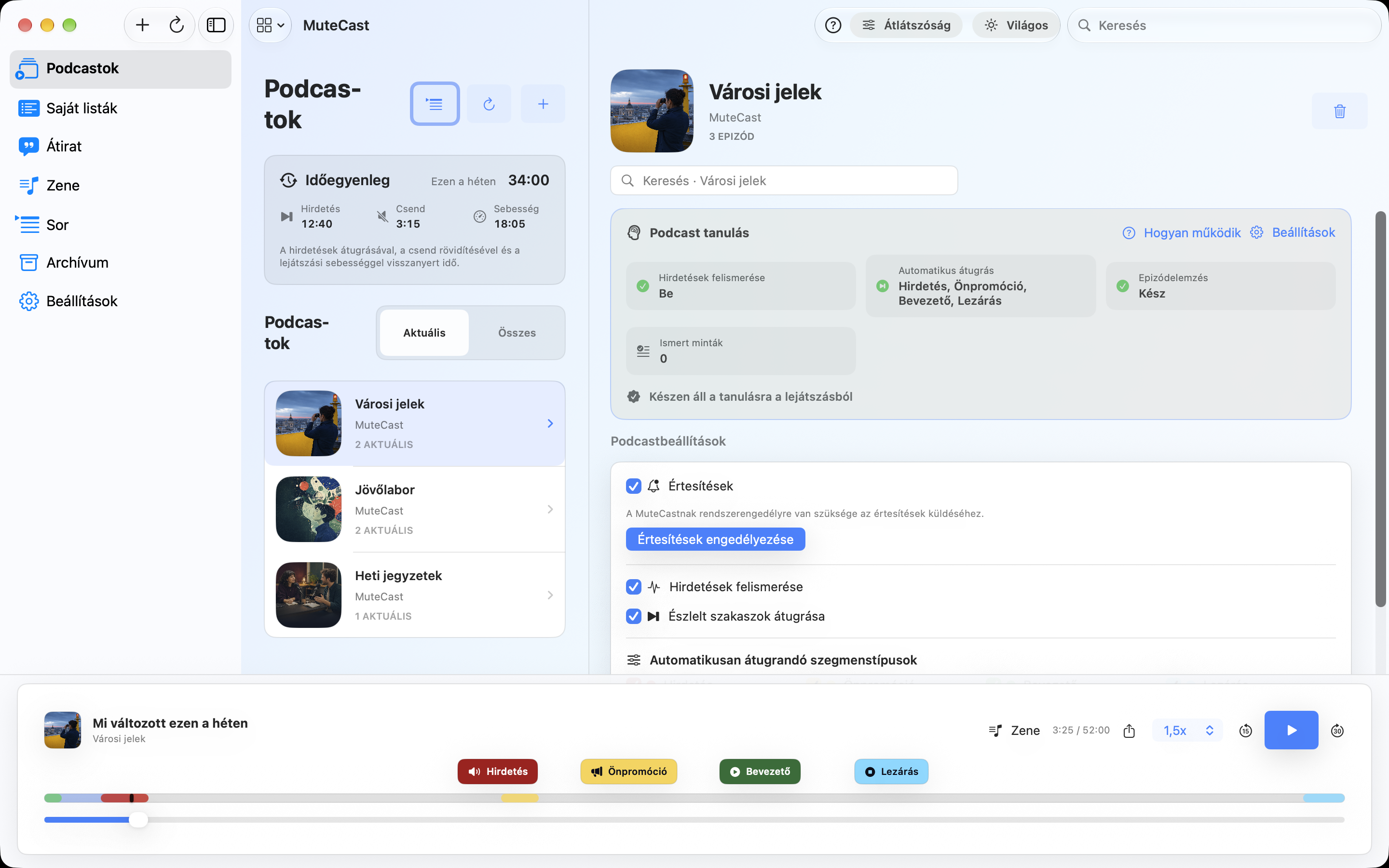MuteCast Mac screenshot 5: mac light library
