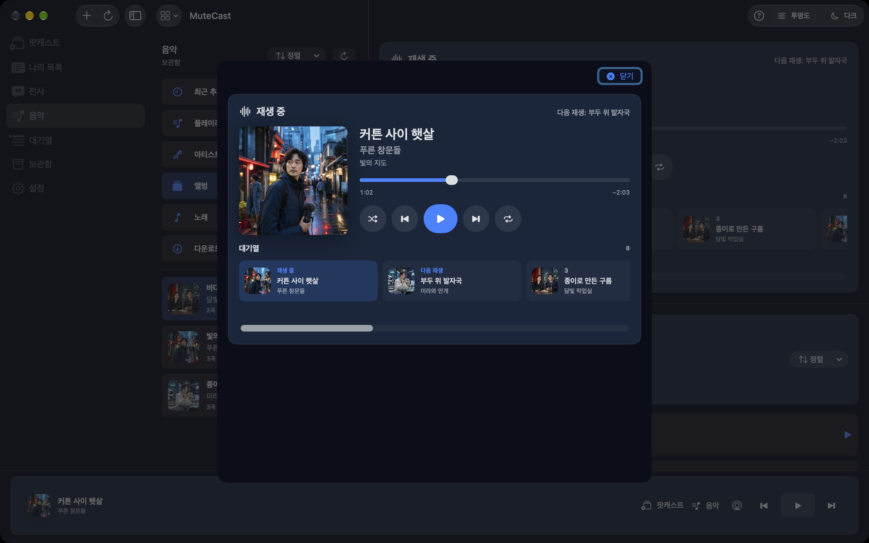 MuteCast Mac screenshot 10: 음악 플레이어